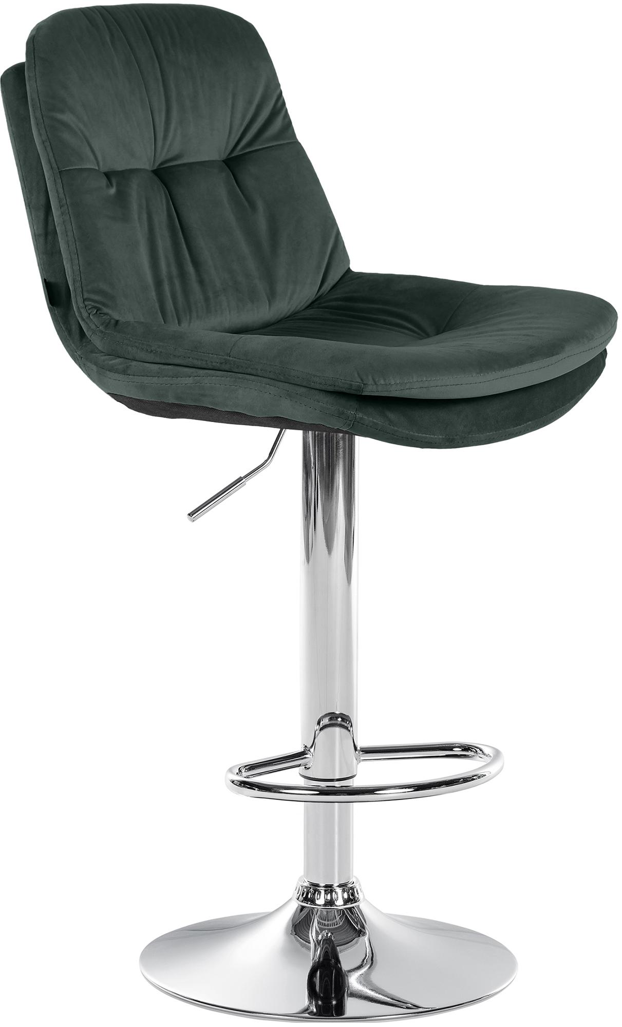 Barhocker Laurel Samt chrom