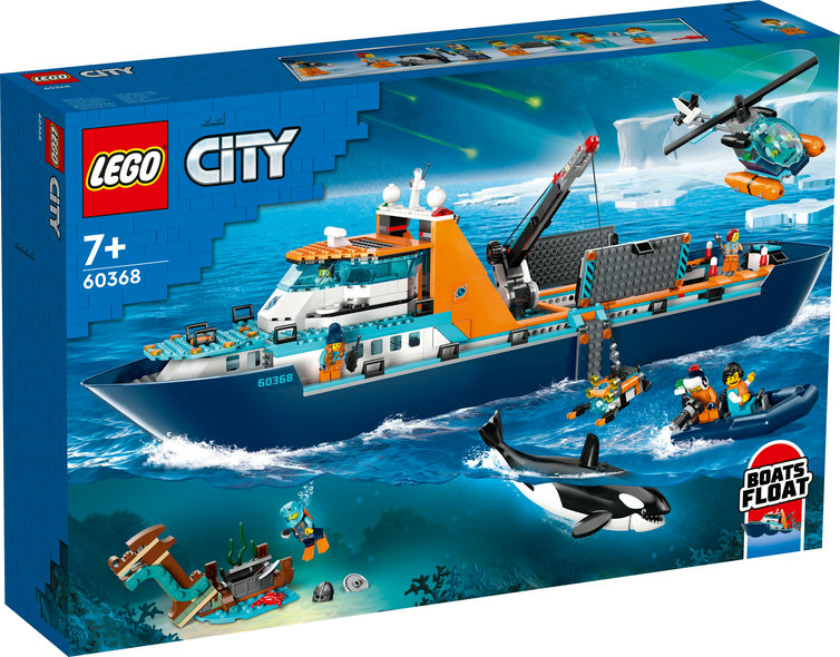 LEGO® Modelle & Fahrzeuge LEGO® 60368 - City Arktis-Forschungsschiff (815 Teile)