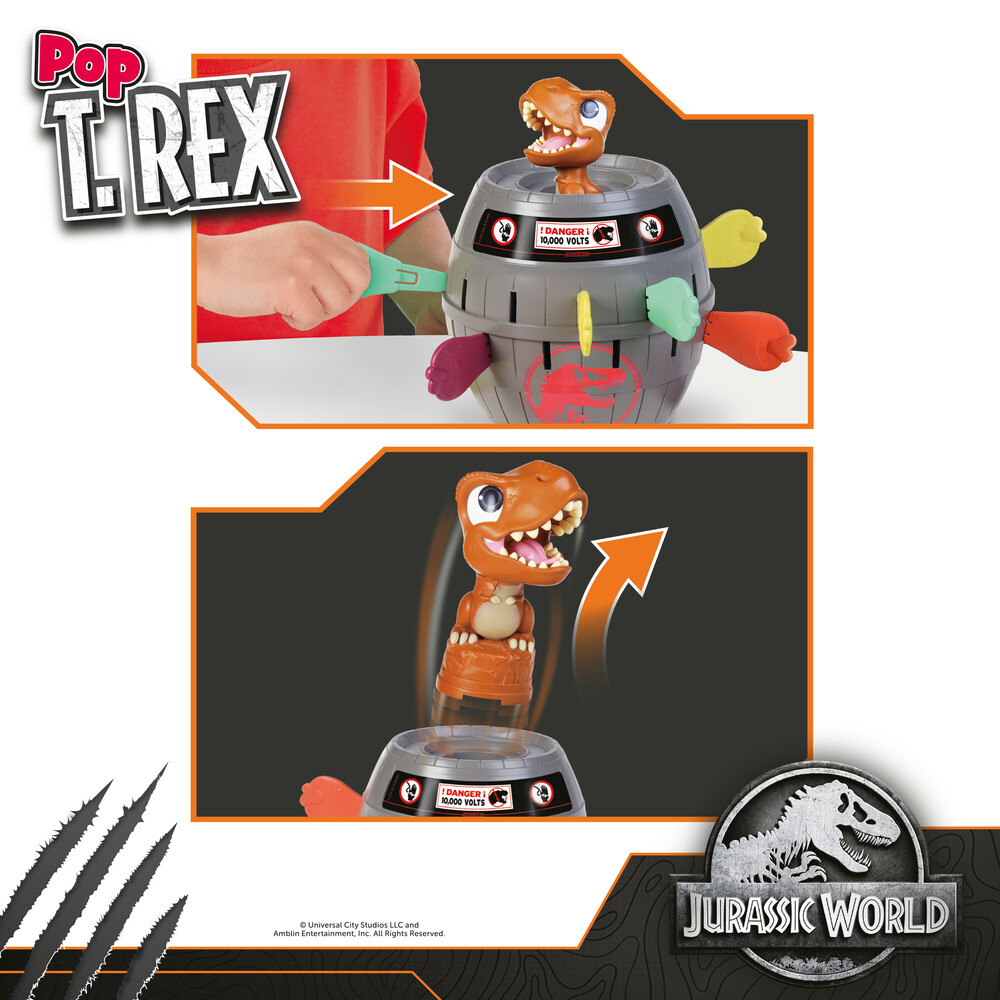 TOMY Unterhaltungsspiele Tomy - Jurassic World - Pop up T-Rex