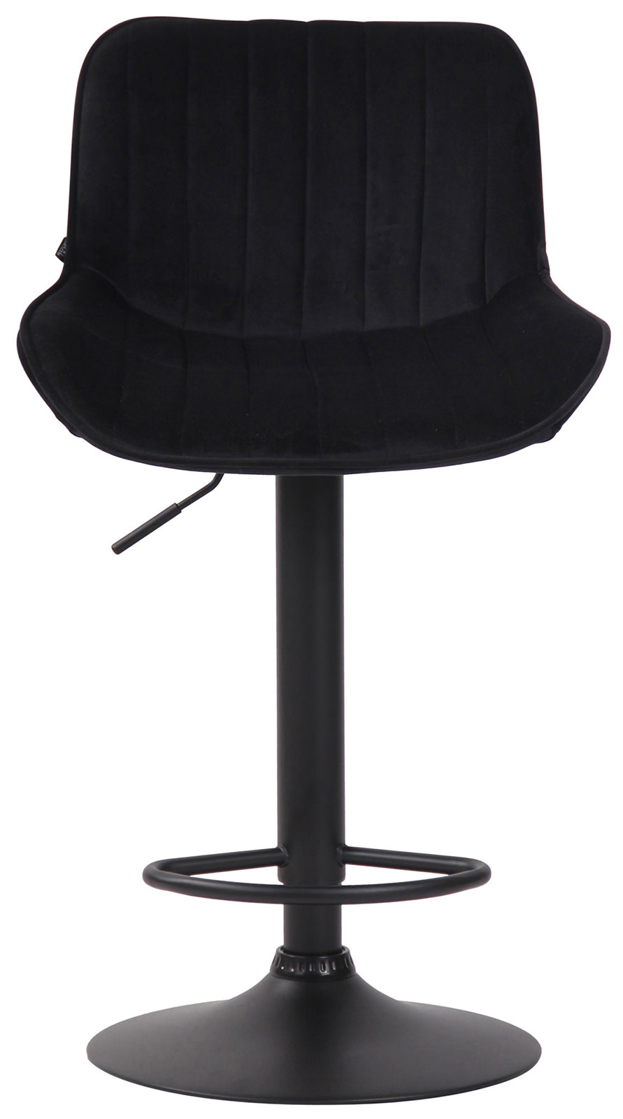2er Set Barhocker Lentini Samt schwarz
