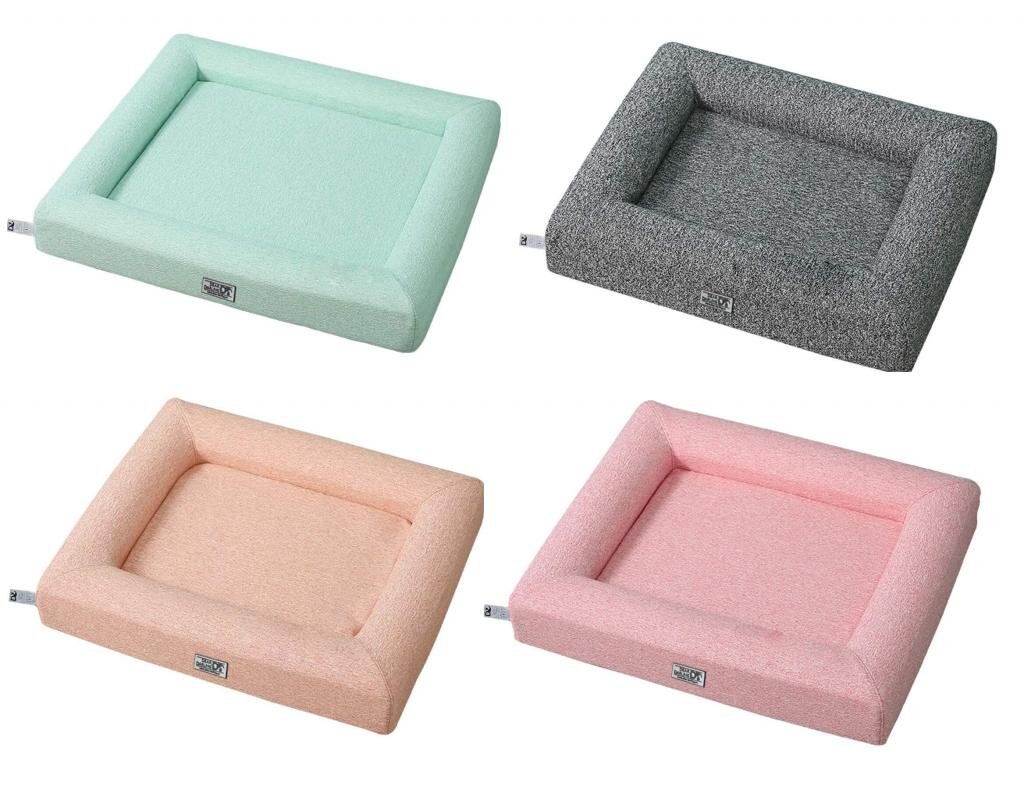 DEAR DARLING DD-01APXL Orthopädisches Luxus Hundebett Katzenbett Apricot Gr. XL 90x100cm mit Memory Schaum
