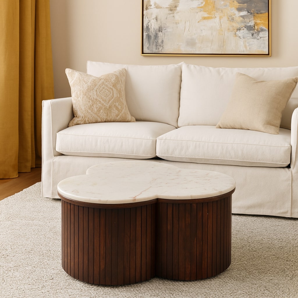 Couchtisch aus Verona-Marmor