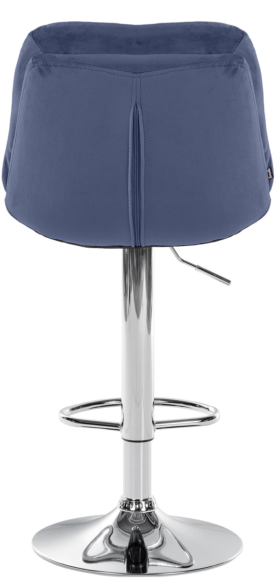 Barhocker Laurel Samt chrom
