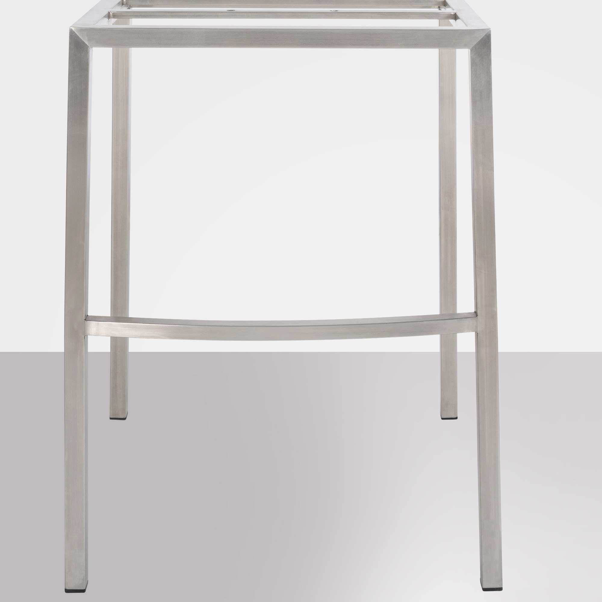 Barhocker Damaso E Samt mit 4-Fuß Gestell