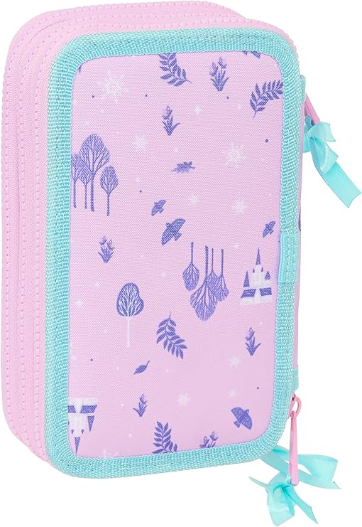 SAFTA Eiskönigin Frozen / Die Eiskönigin - "Cool Days" Mäppchen mit 3 Fächern und Inhalt - 20 cm