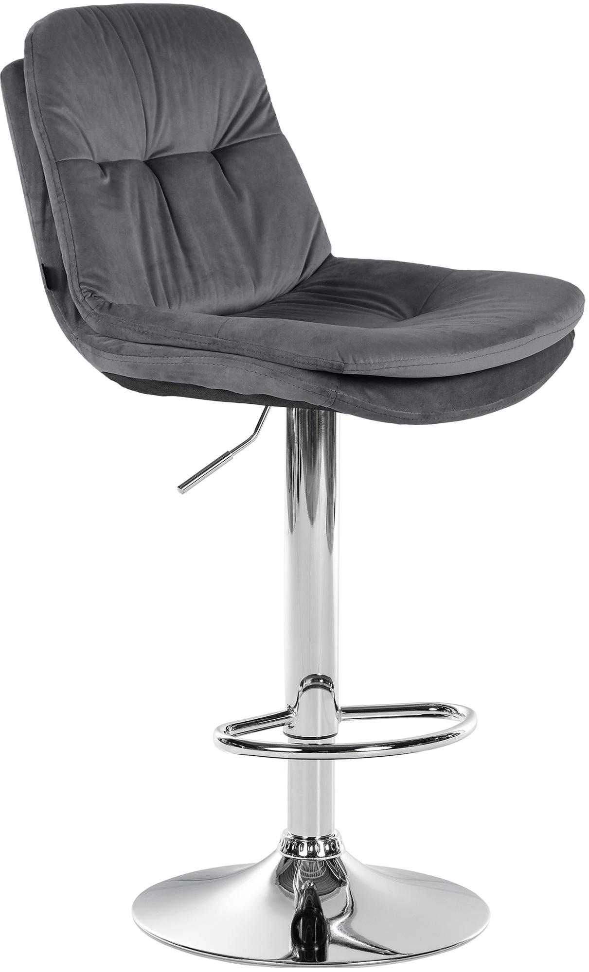 Barhocker Laurel Samt chrom