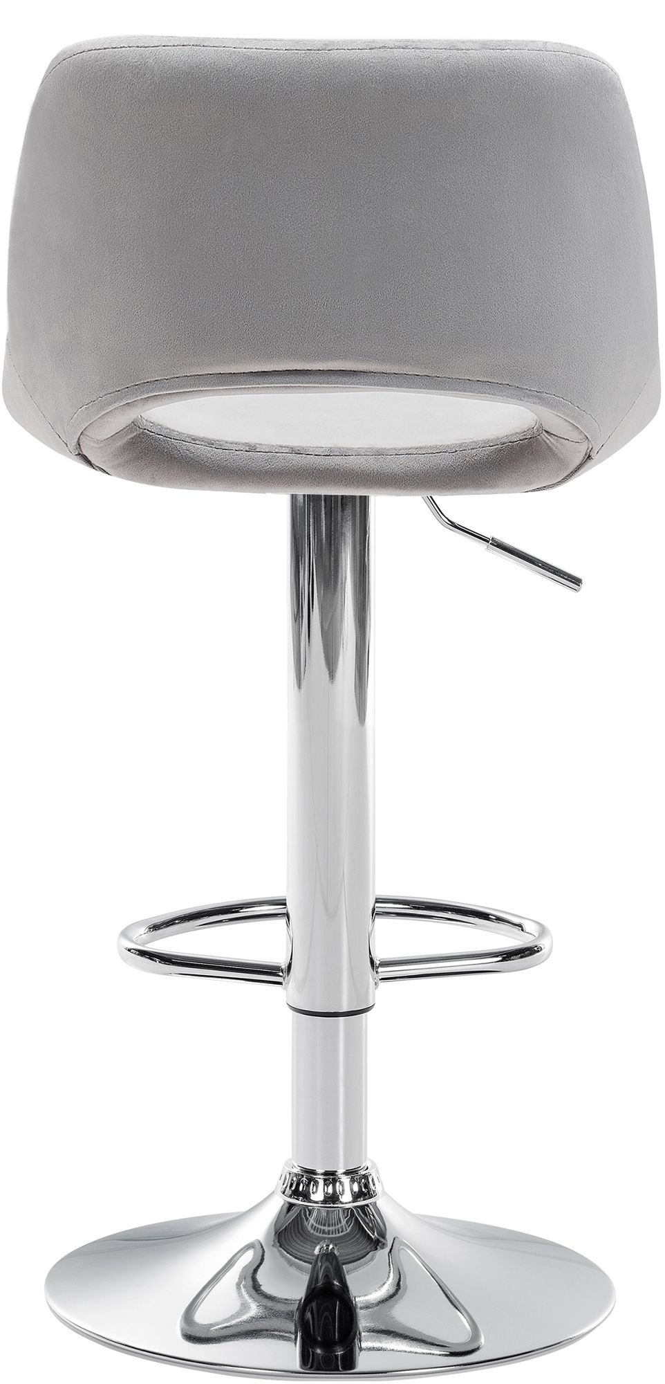 2er Set Barhocker Camden Samt chrom