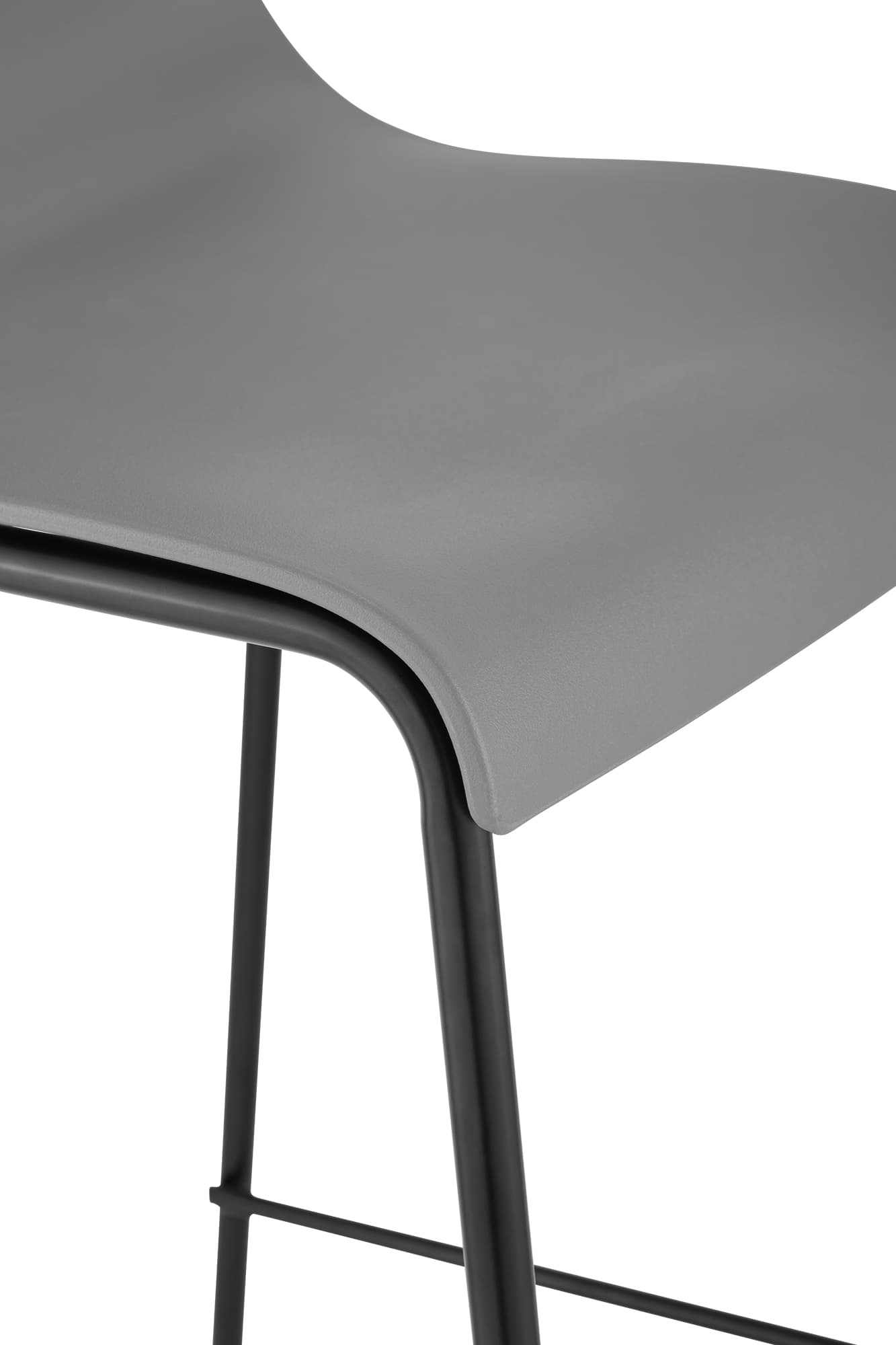 Barhocker Hoover 4-Fuß Gestell schwarz