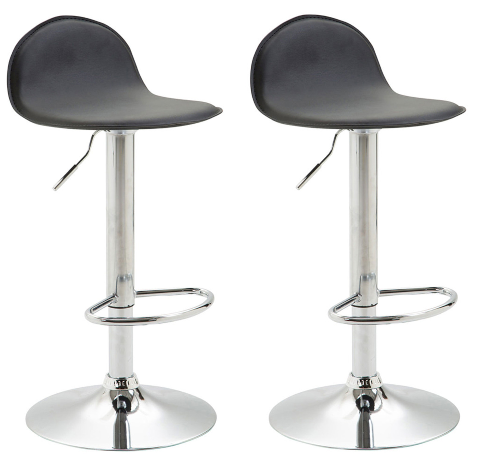 2er Set Barhocker Lana V2 Chrom