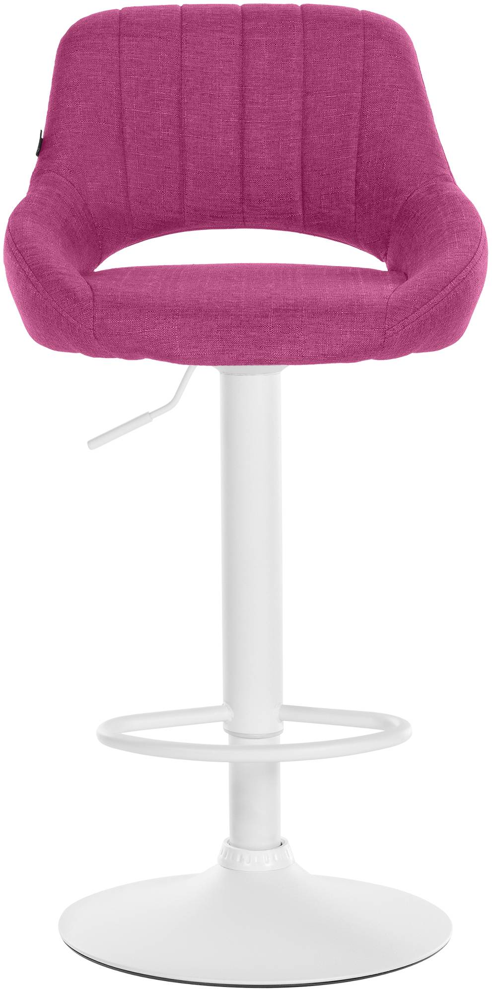 Barhocker Milet Stoff weiß