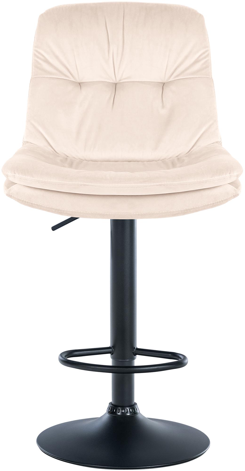 Barhocker Laurel Samt schwarz