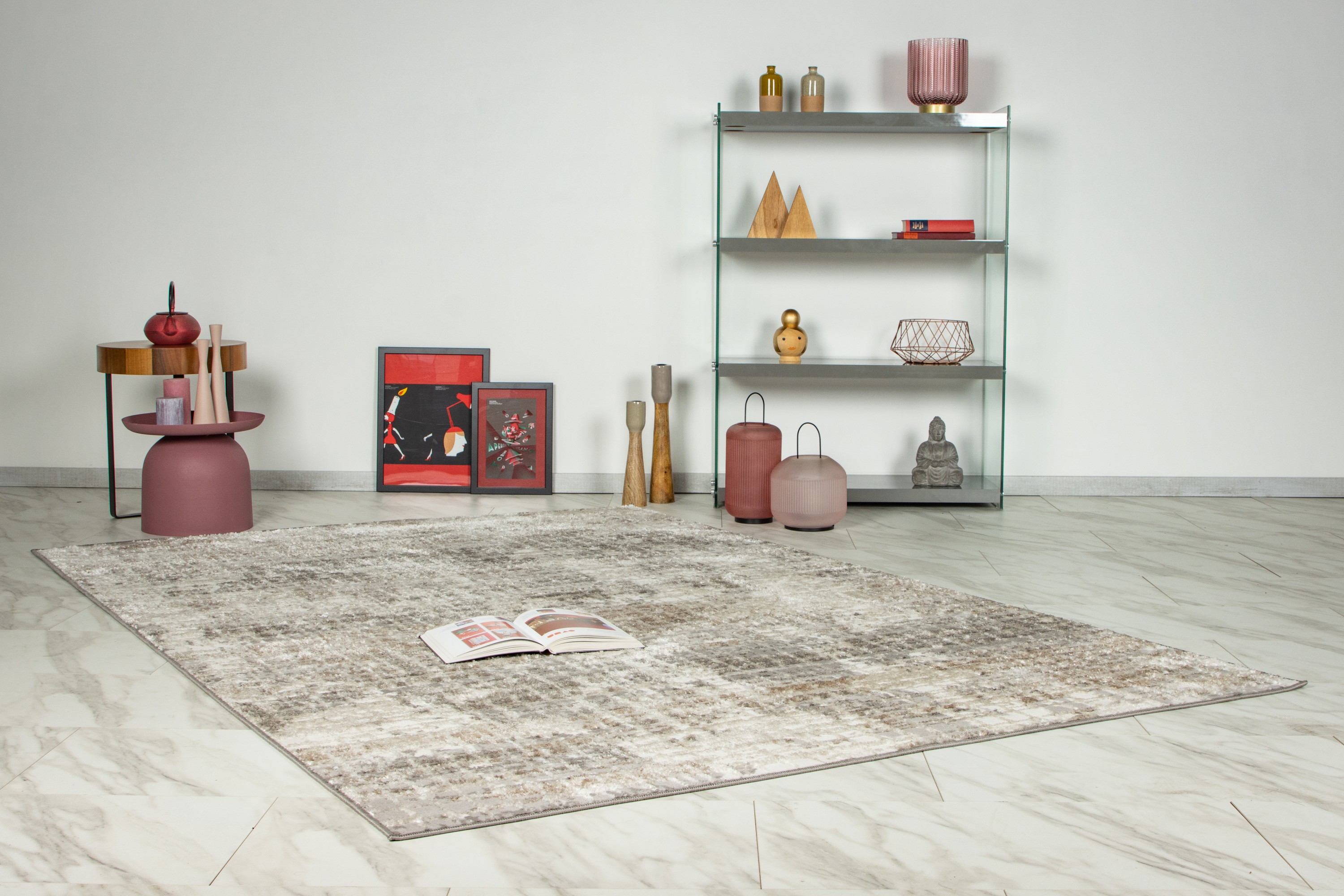 Teppich Catcher 325 Silber / Beige 120 x 170 cm