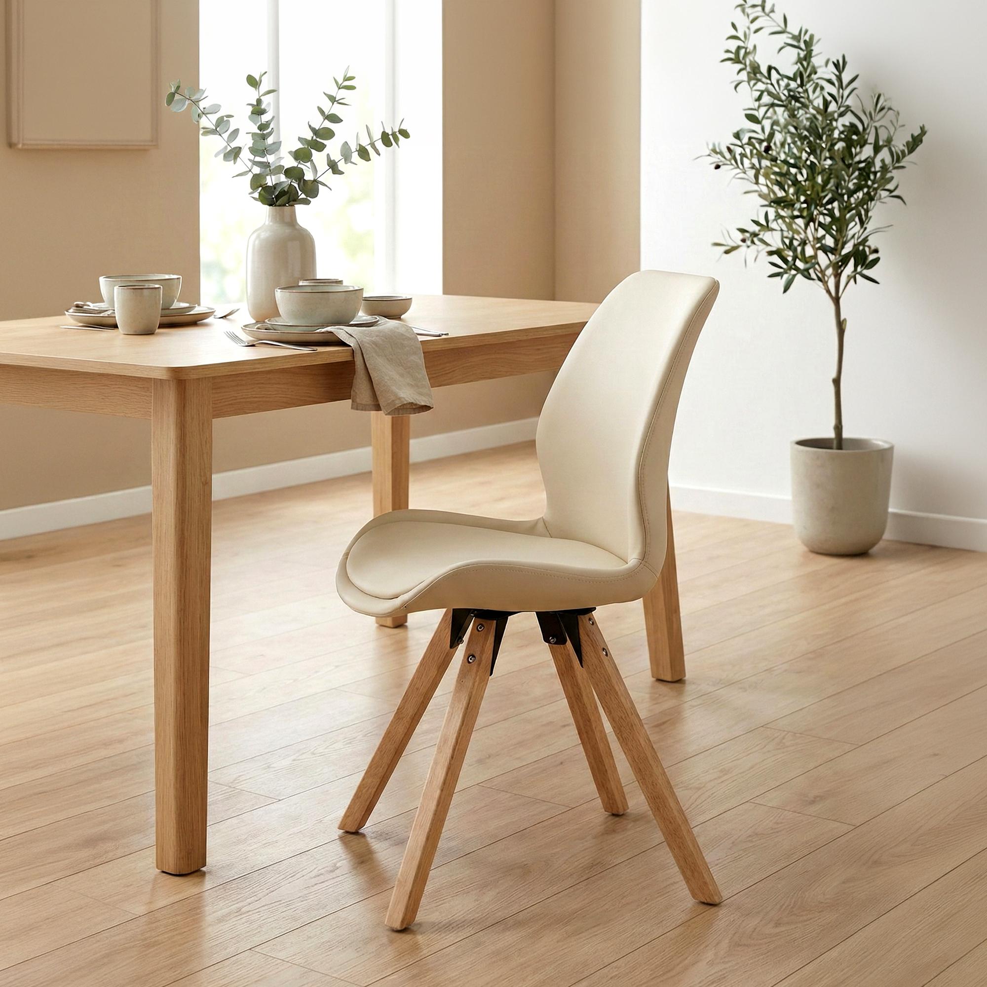 4er Set Stuhl Luna Kunstleder