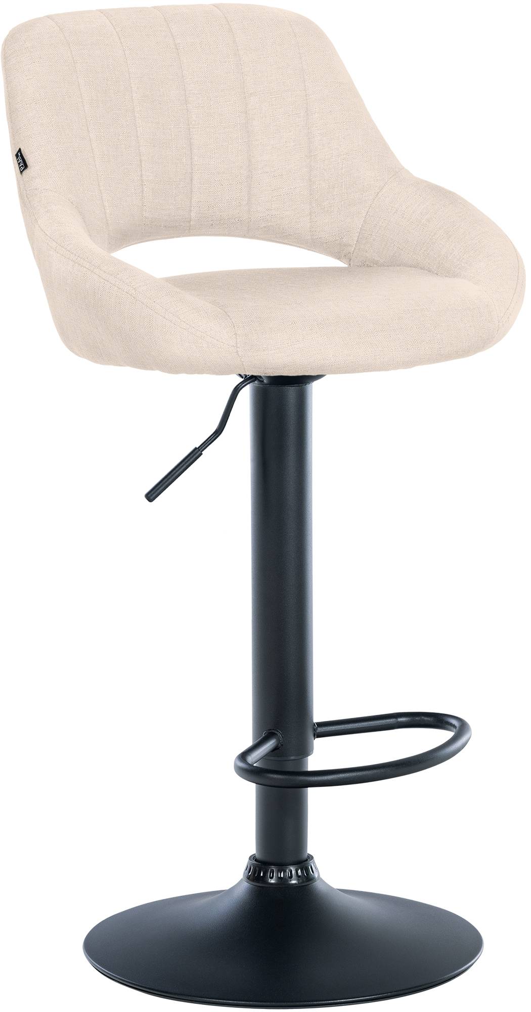 Barhocker Milet Stoff schwarz