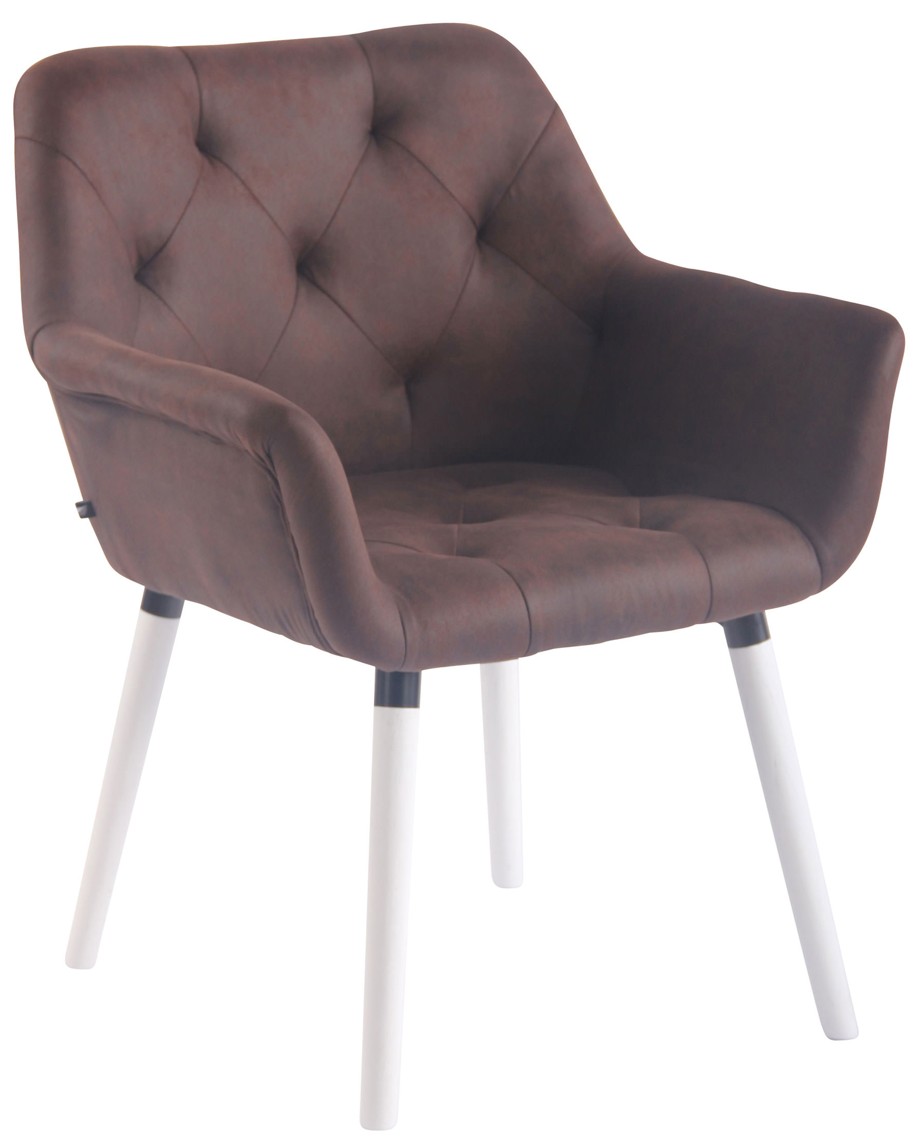 Esszimmerstuhl Cassidy Vintage Kunstleder weiß