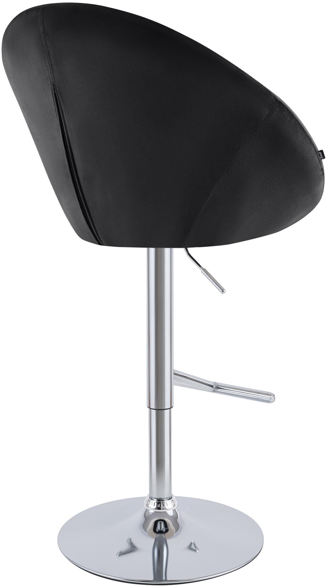 Barhocker London Samt chrom