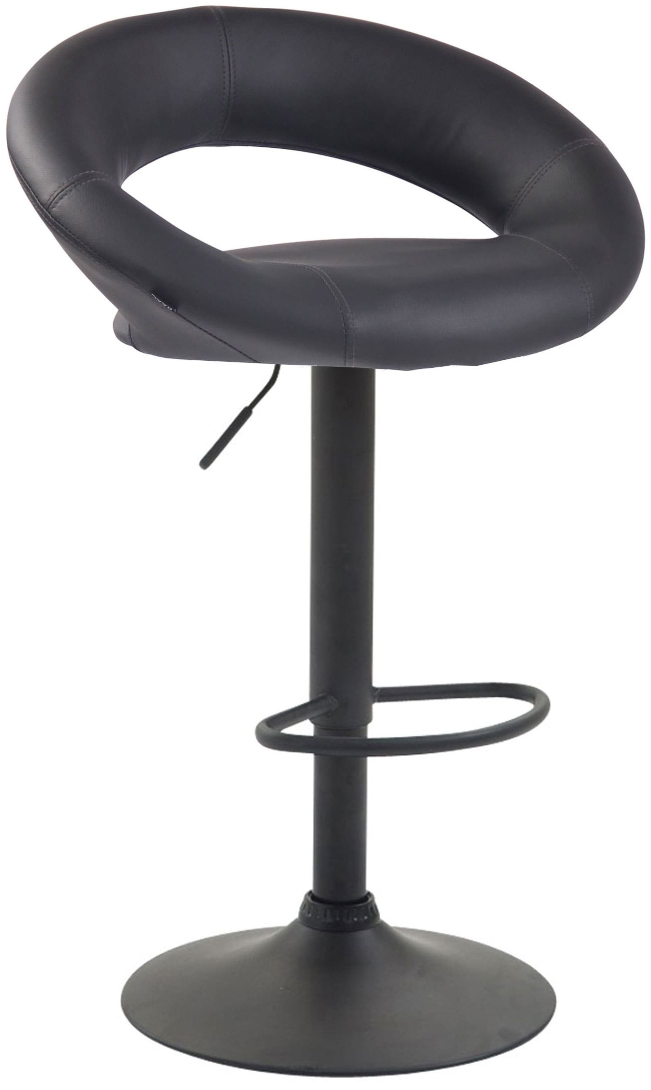 2er Set Barhocker Olinda Kunstleder schwarz