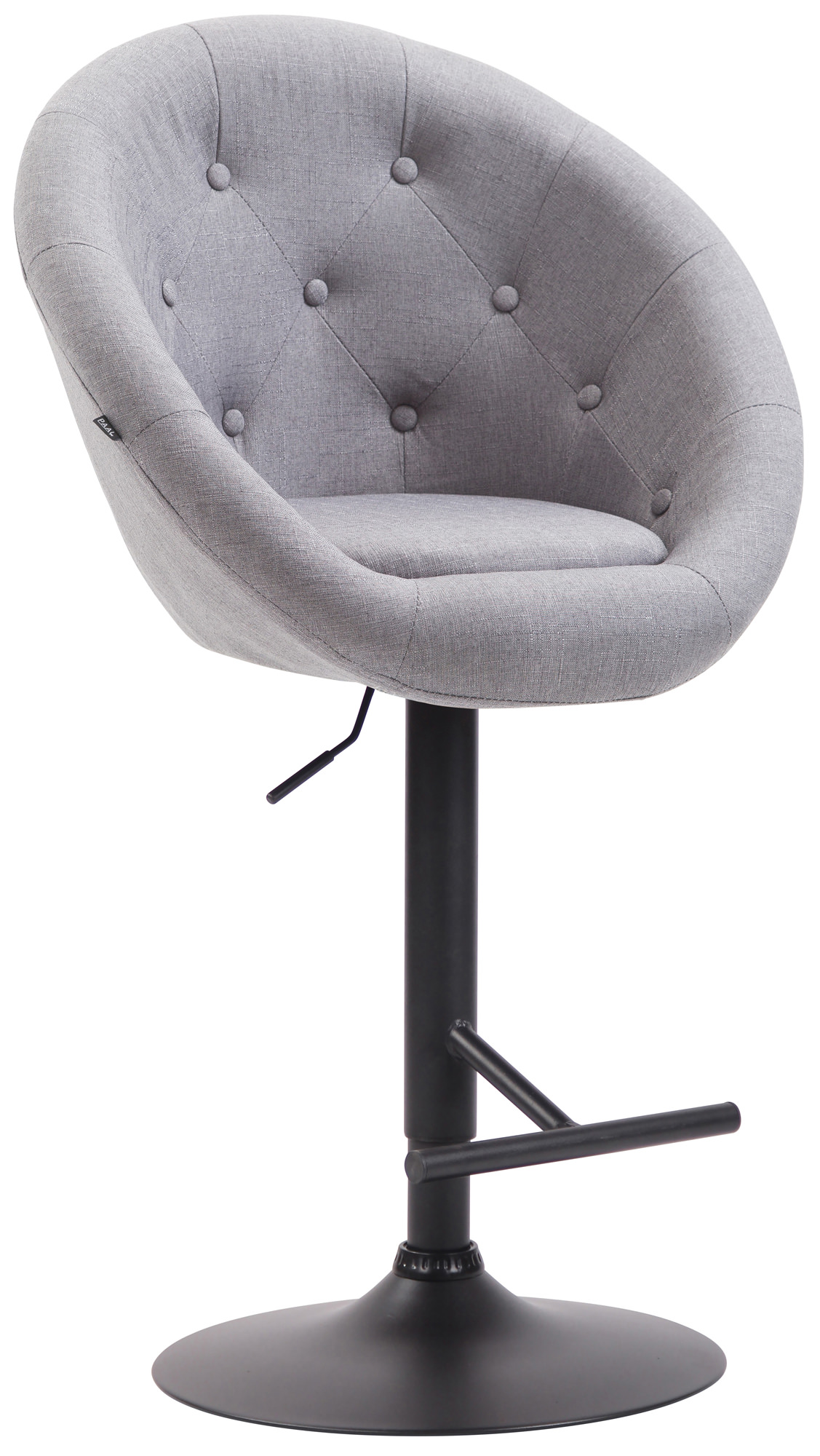 Barhocker London V2 Stoff schwarz