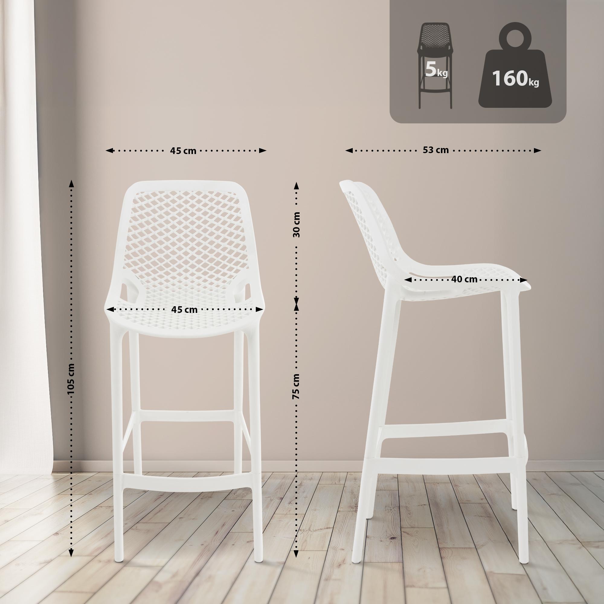 CLP Trading GmbH 2er Set Barhocker Air – Ansicht 2