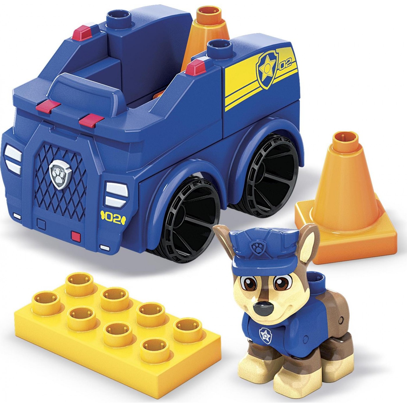 Mattel Modelle & Fahrzeuge Mattel HDJ33 - Mega Blocks - Junior Builders - Paw Patrol - Chase Polizeiauto