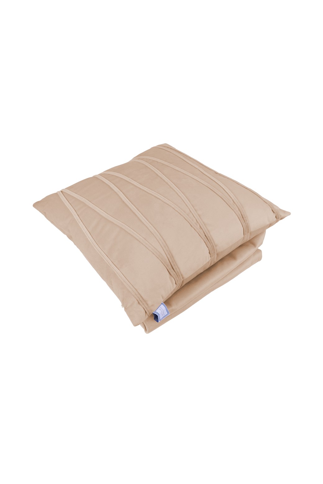 Kissen-Decken-Set Dekokissen & Decke Paulina 125 2er-Set Champagner