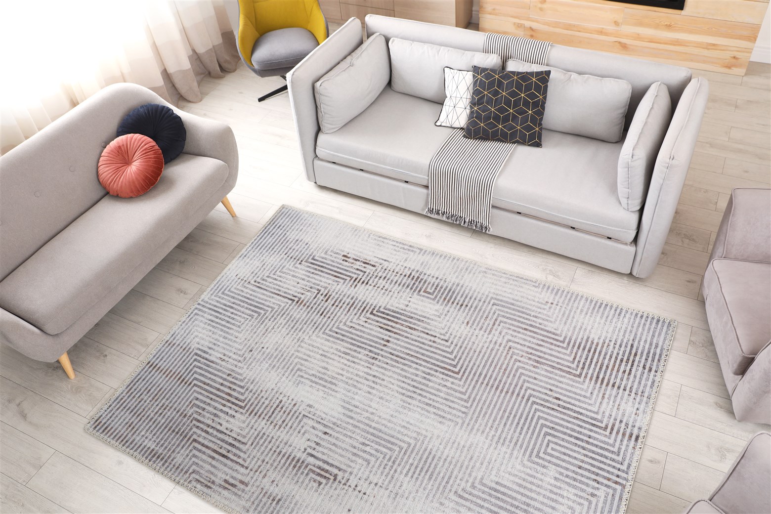 Teppich Maya 625 Grau 80cm x 150cm