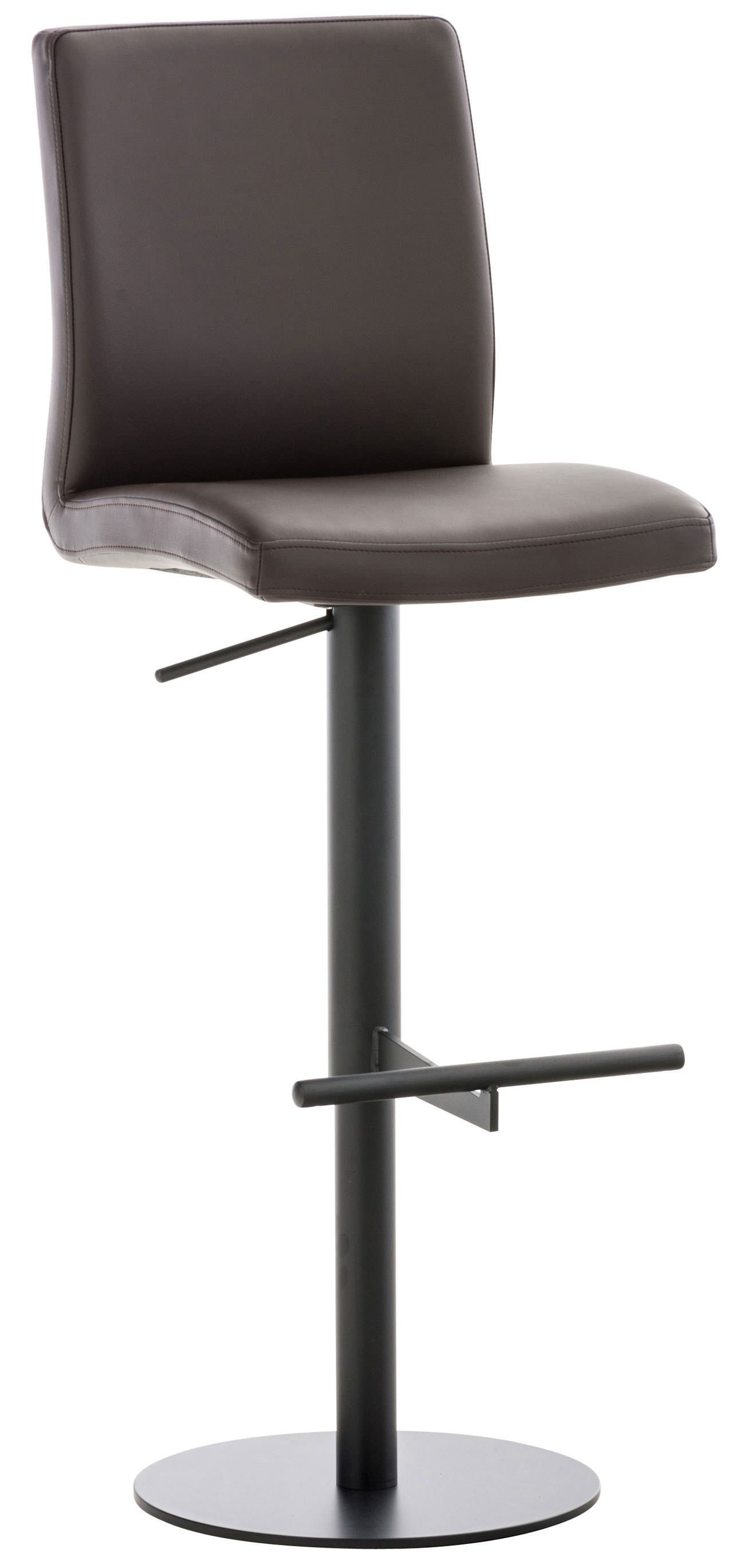 2er Set Barhocker Cadiz Kunstleder schwarz
