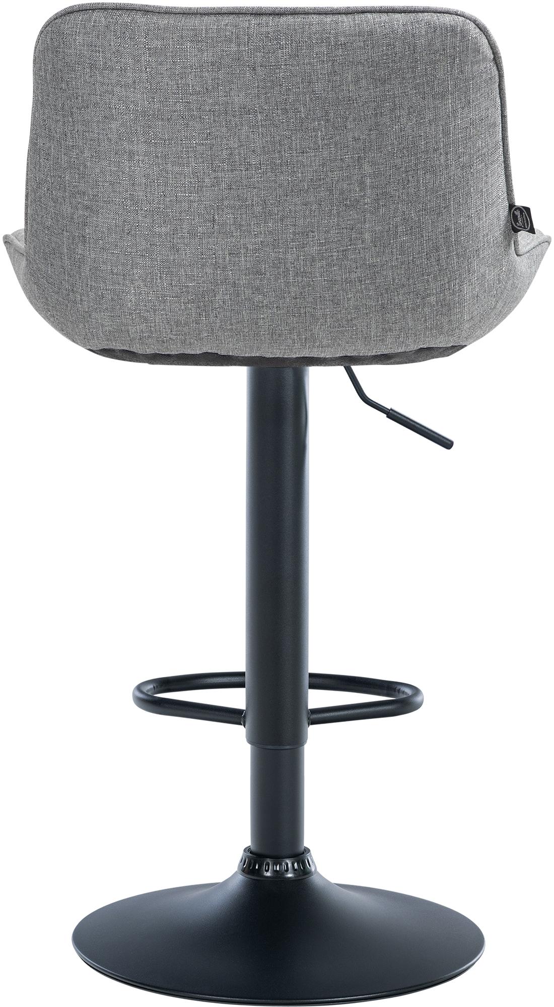 Barhocker Vonore Stoff schwarz