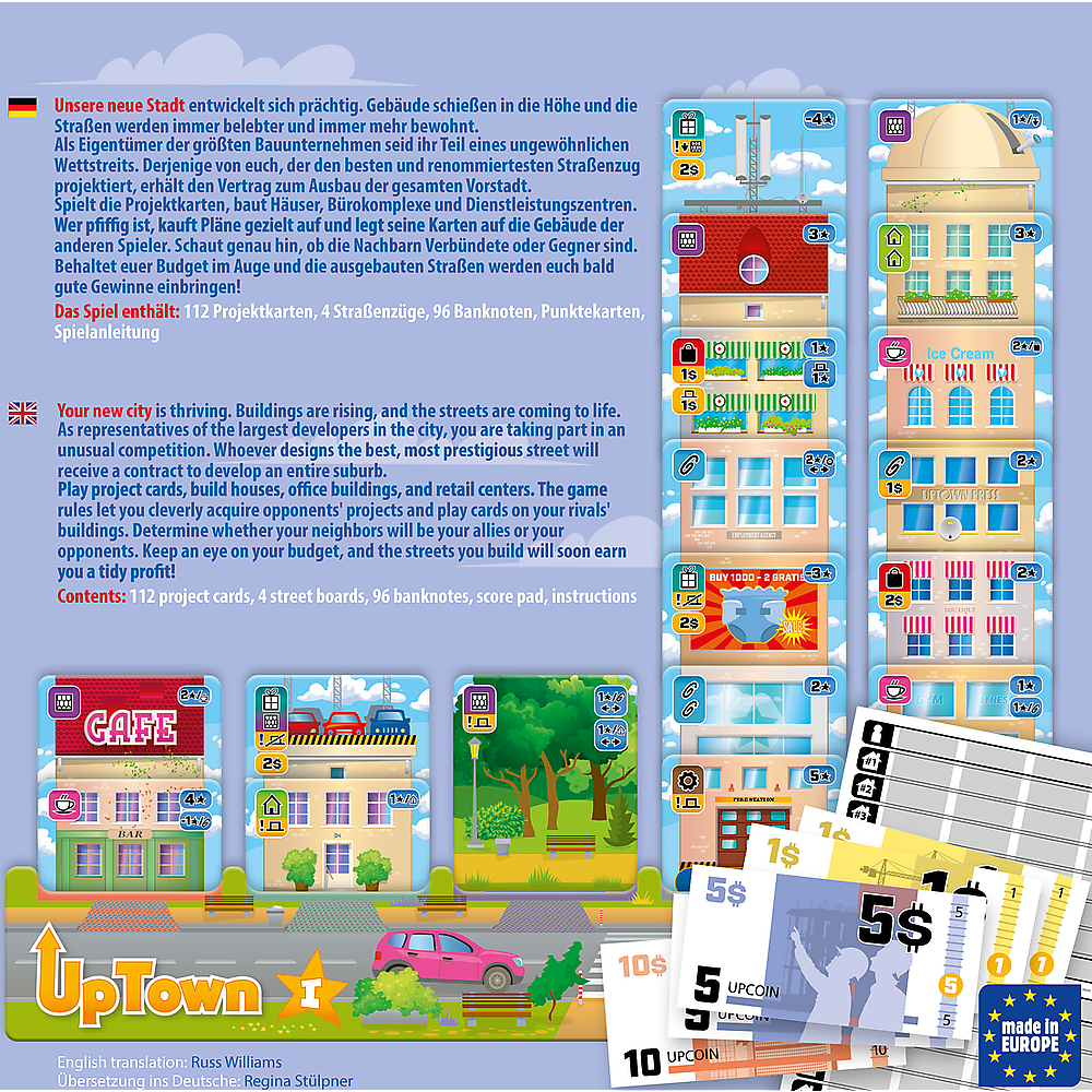 Trefl Brettspiele & Gesellschaftsspiele Uptown EN / DE Spiel