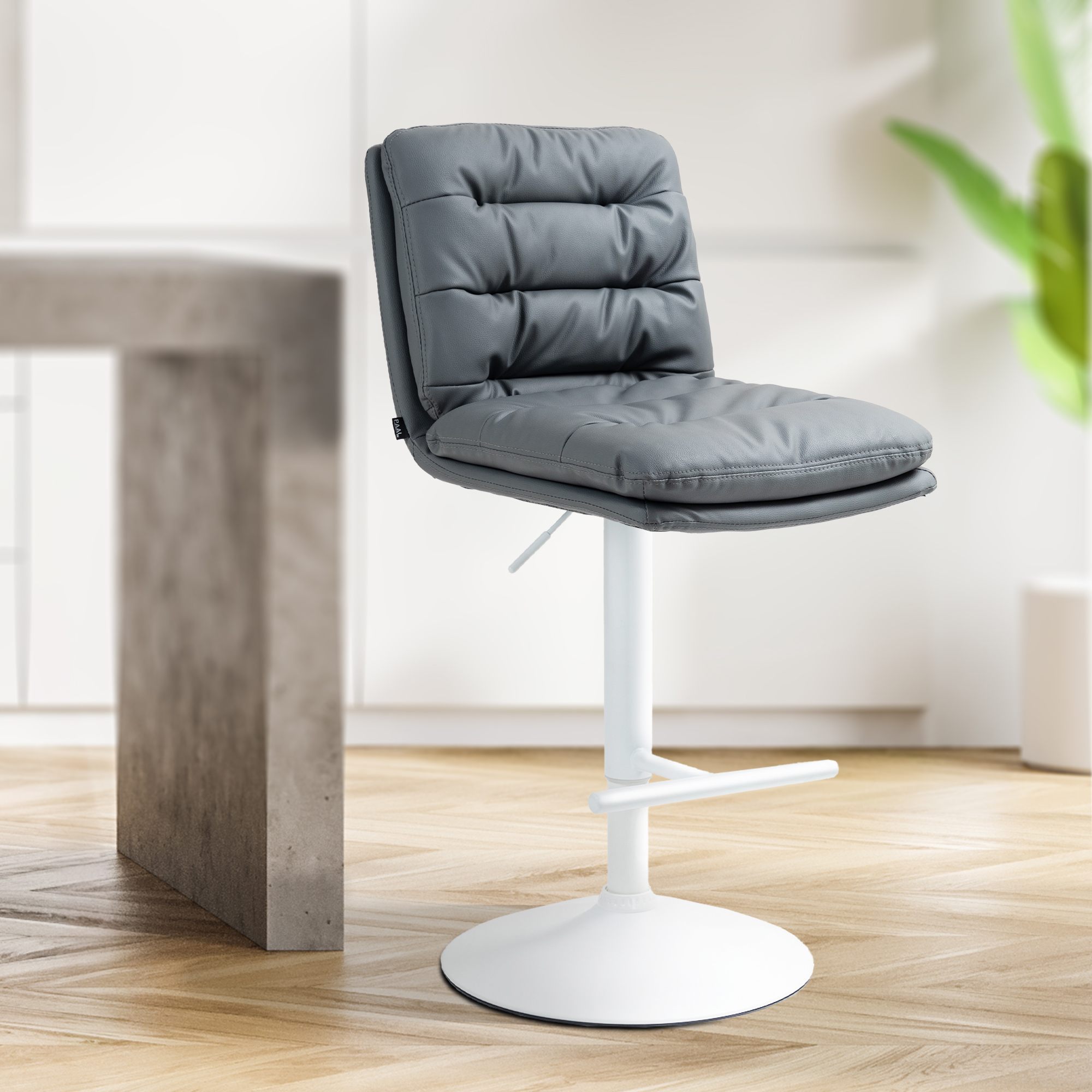2er Set Barhocker Damar Kunstleder weiß