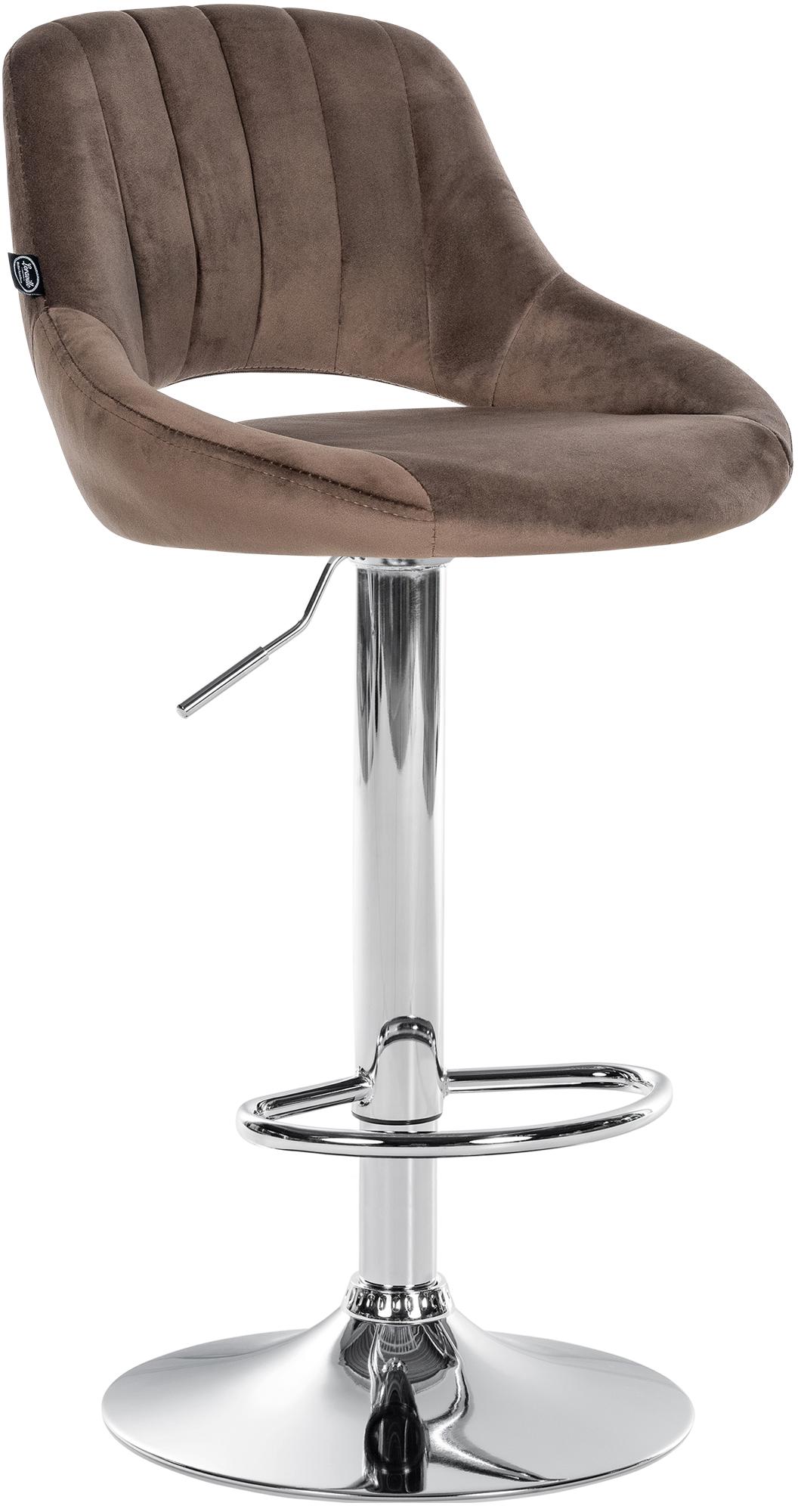 Barhocker Milet Samt chrom