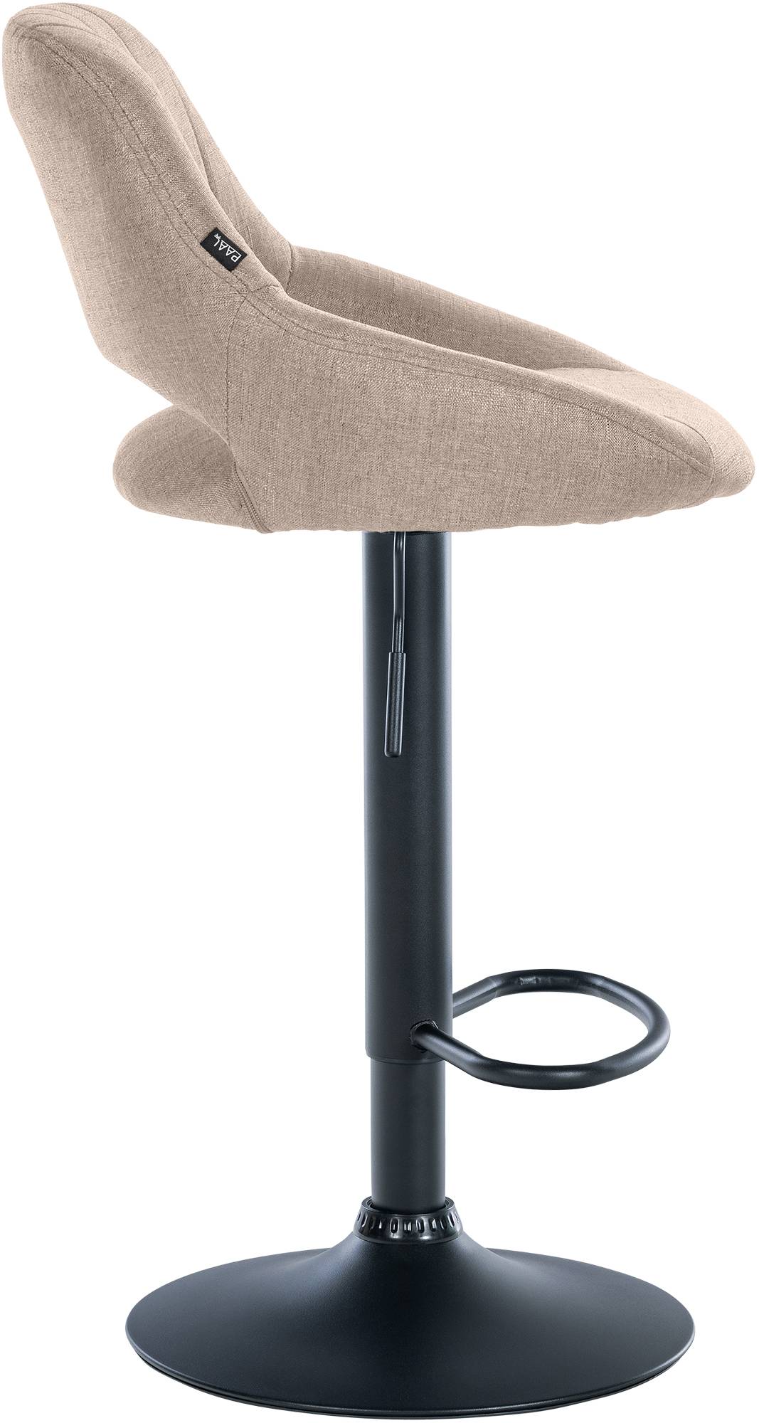 Barhocker Milet Stoff schwarz