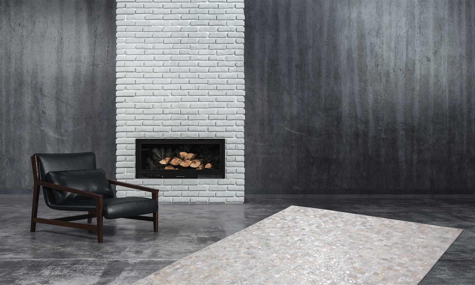 Teppich Rocket 110 Grau / Silber 80cm x 150cm