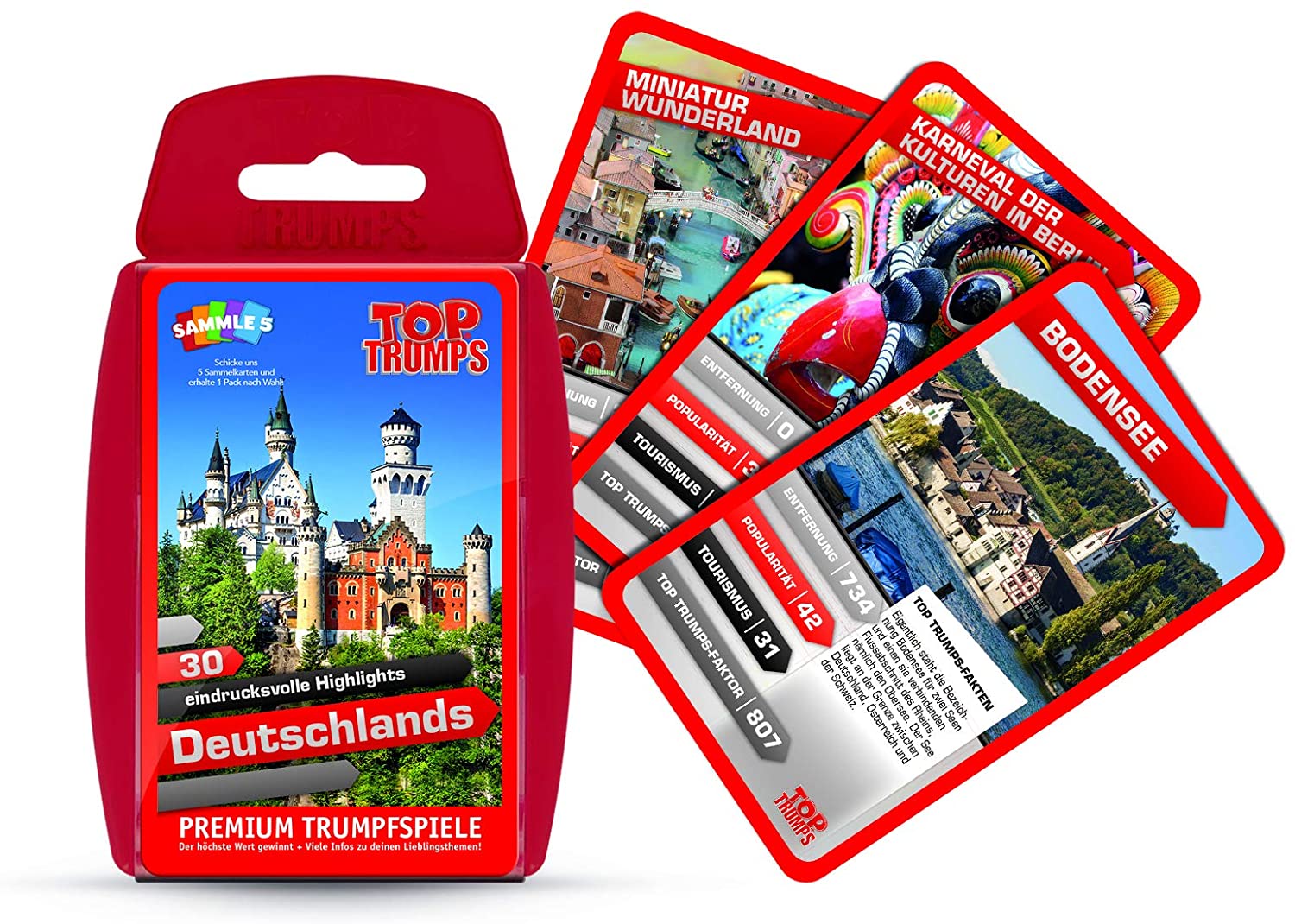 Winning Moves Deutschland GmbH Kartenspiele Winning Moves 63193 - Top Trumps - 30 eindrucksvolle Highlights Deutschland