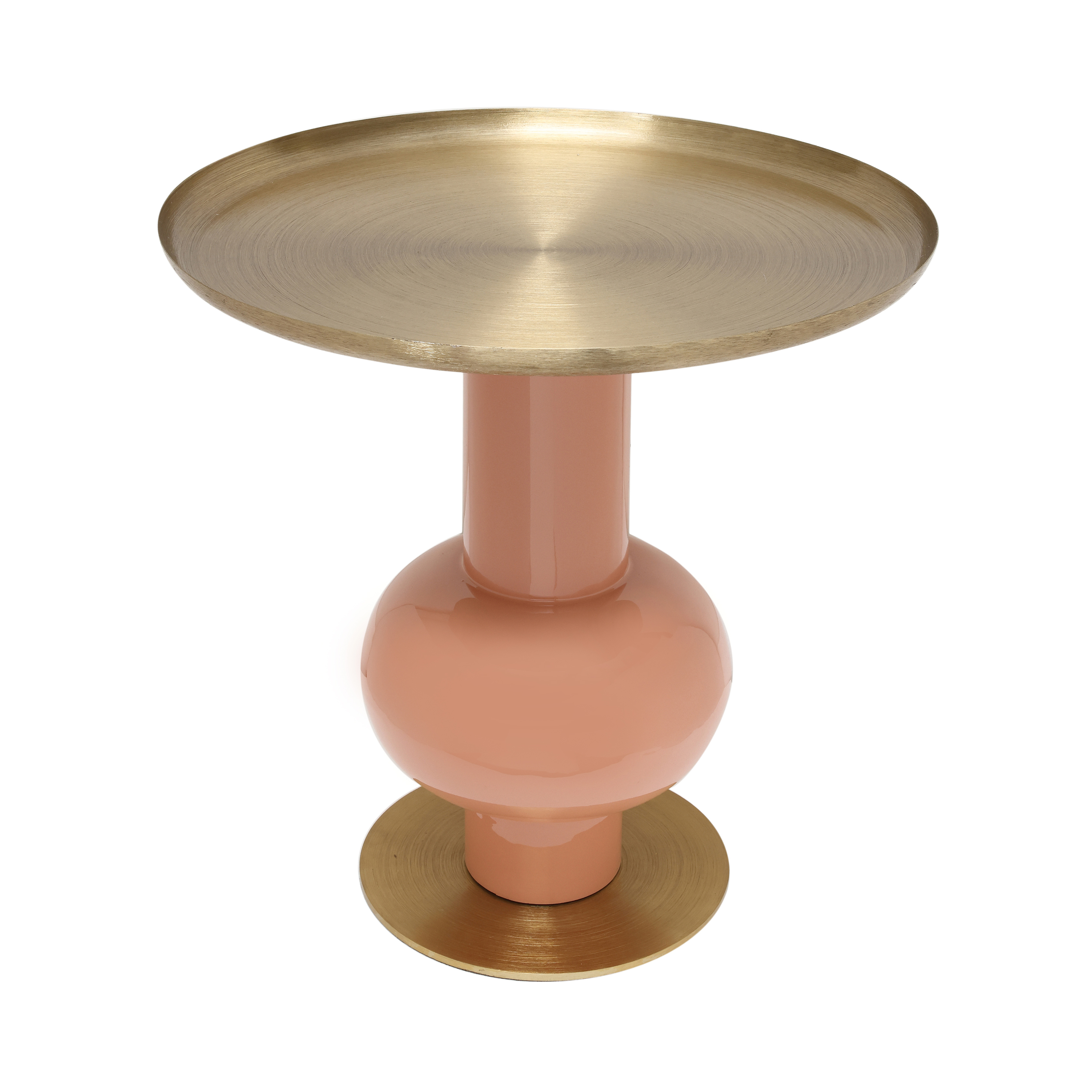 Abstelltisch in Aprikot/Gold