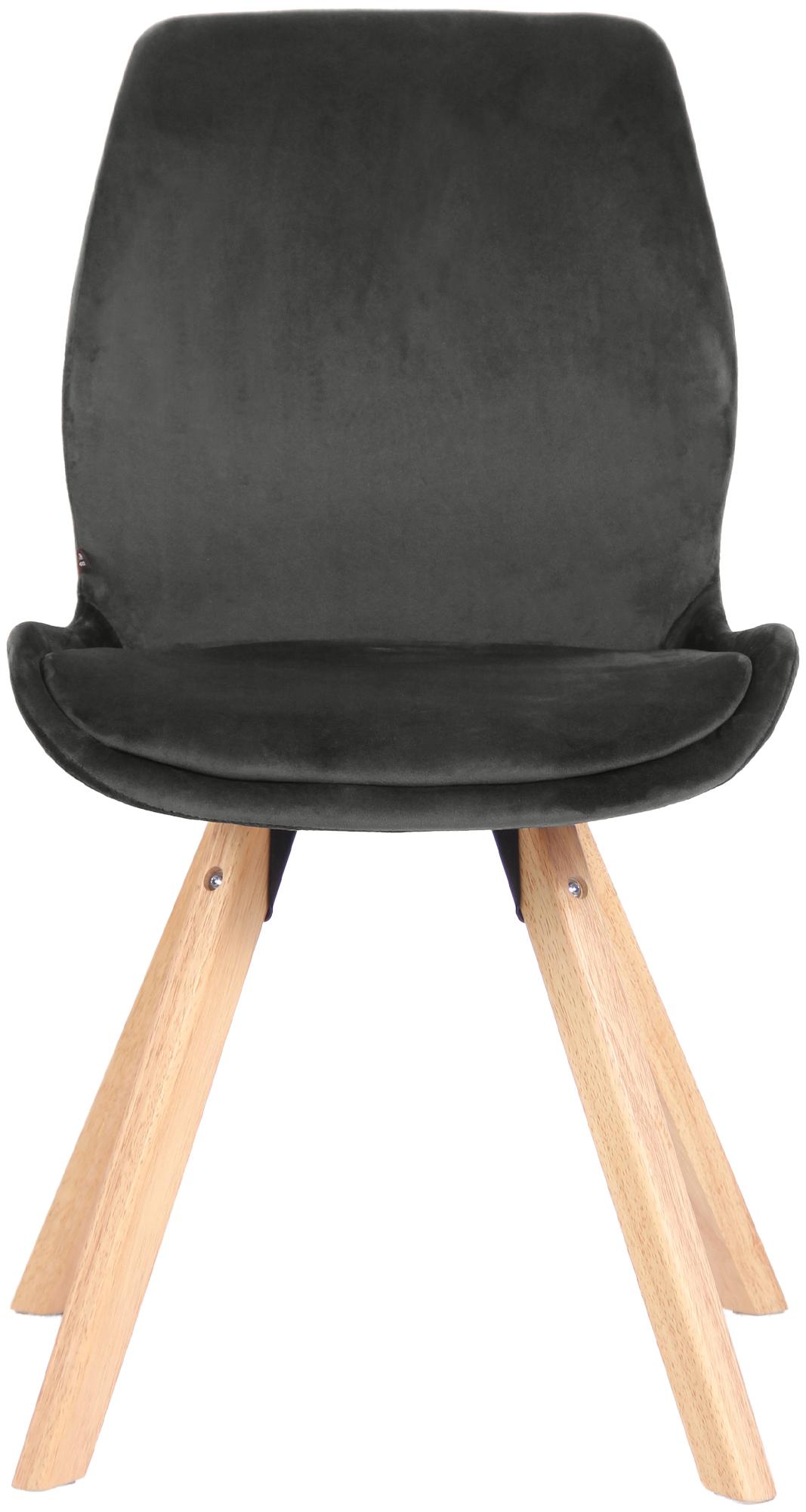 4er Set Stuhl Luna Samt