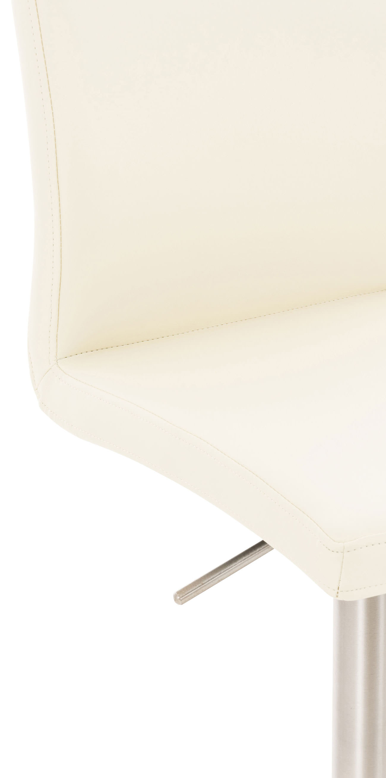 2er Set Barhocker Cadiz Kunstleder edelstahl