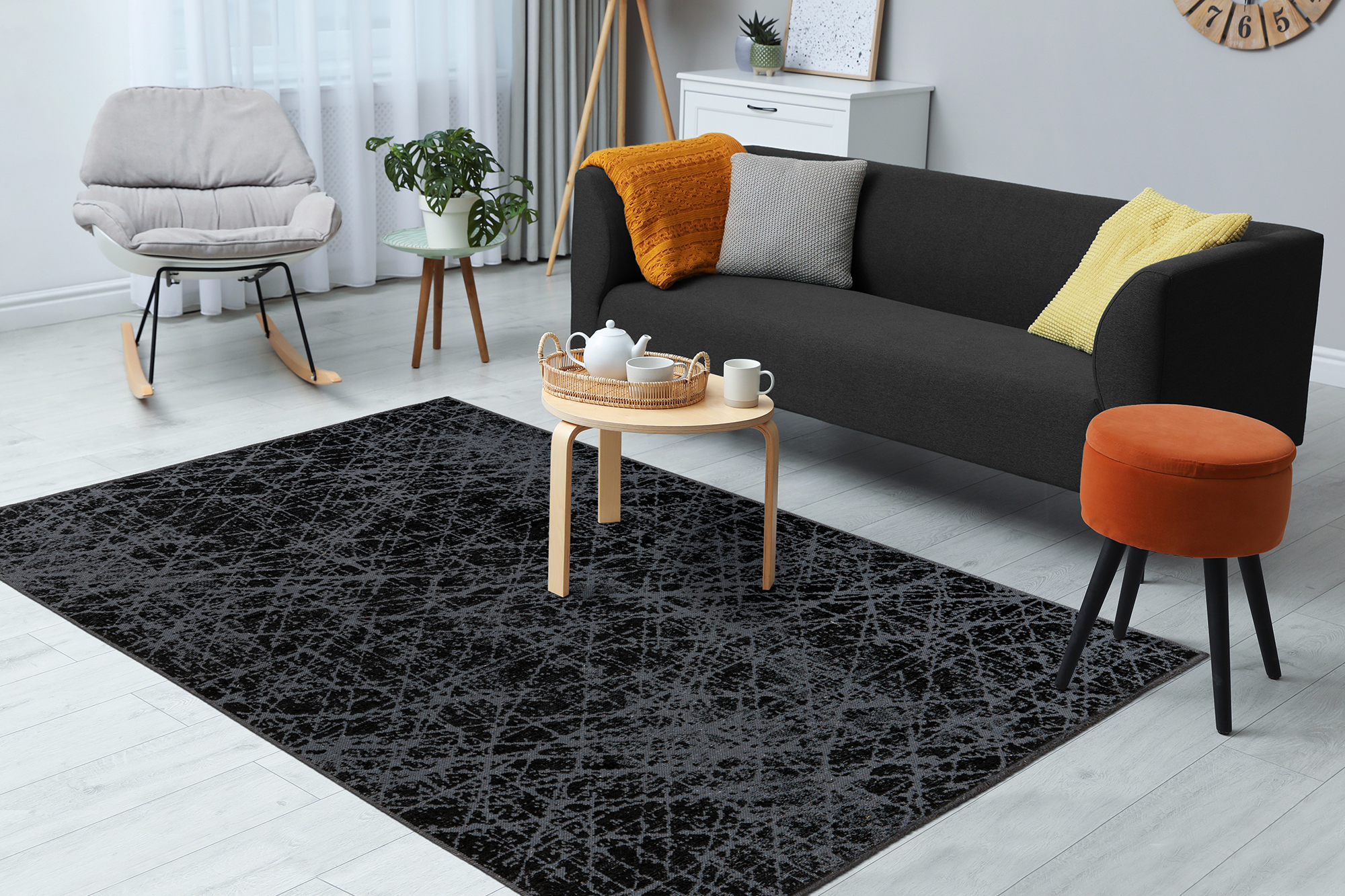 Teppich Kalea 225 Grau 120 x 170 cm