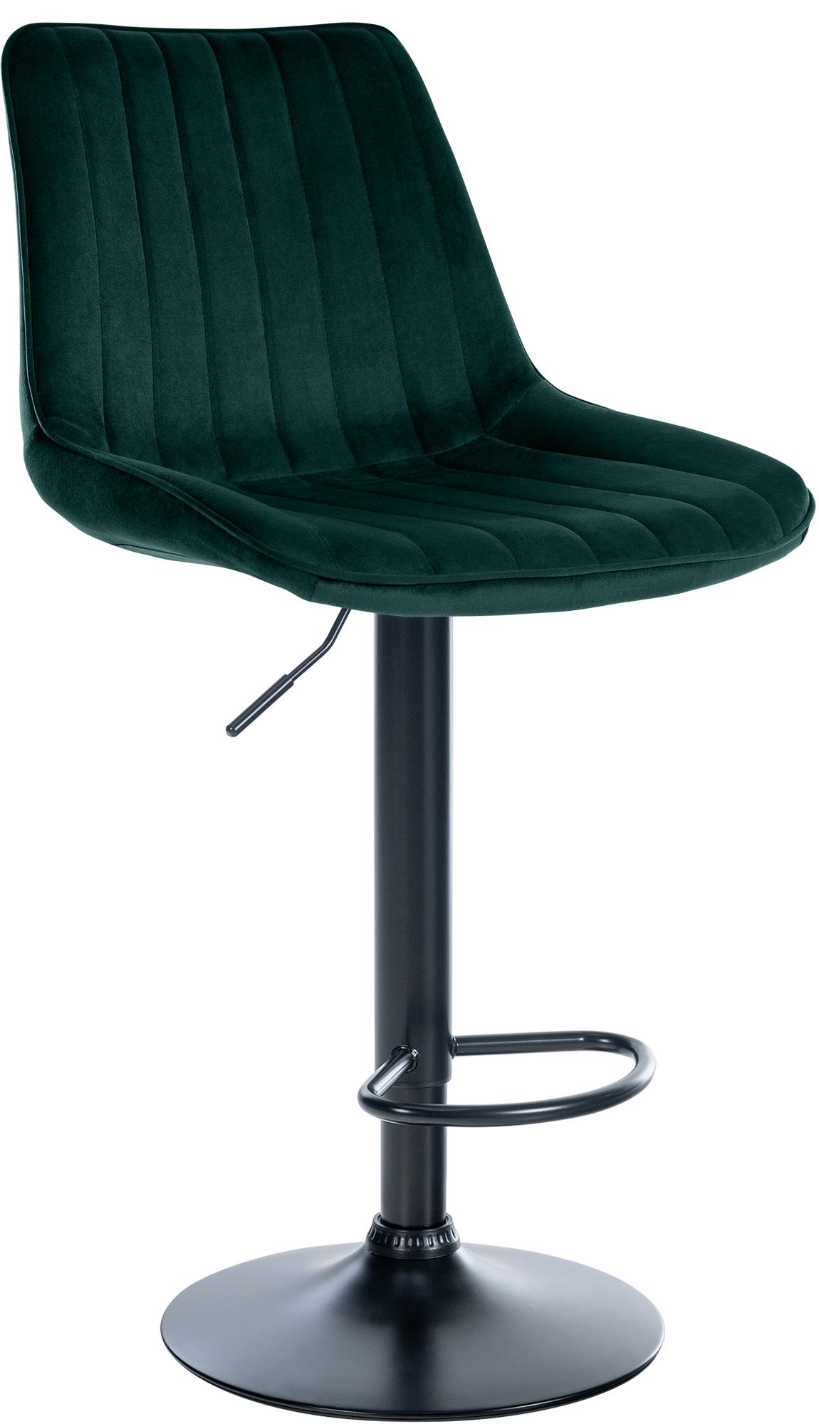 Barhocker Toni Samt schwarz
