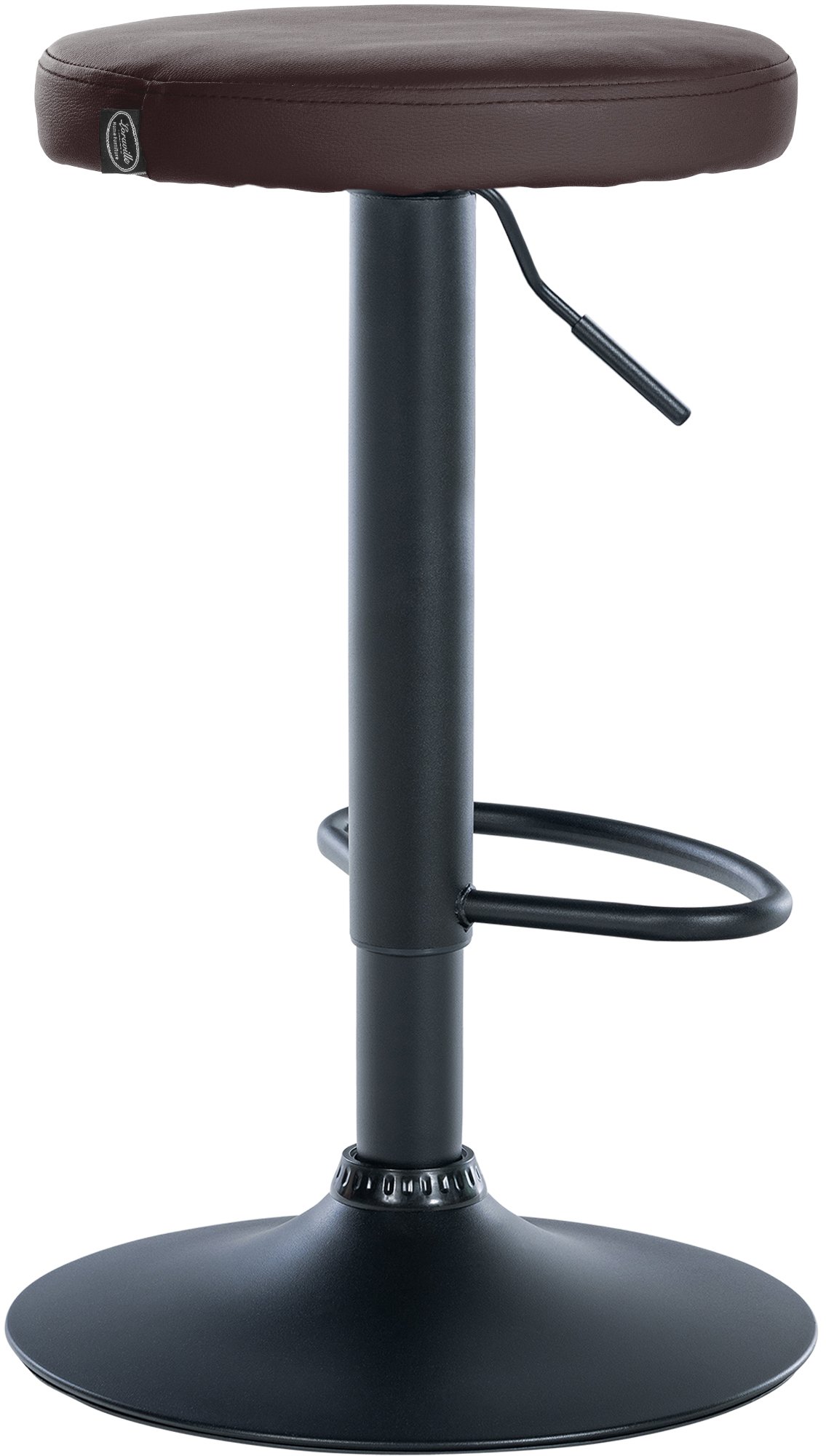 2er Set Barhocker Ponte Kunstleder schwarz