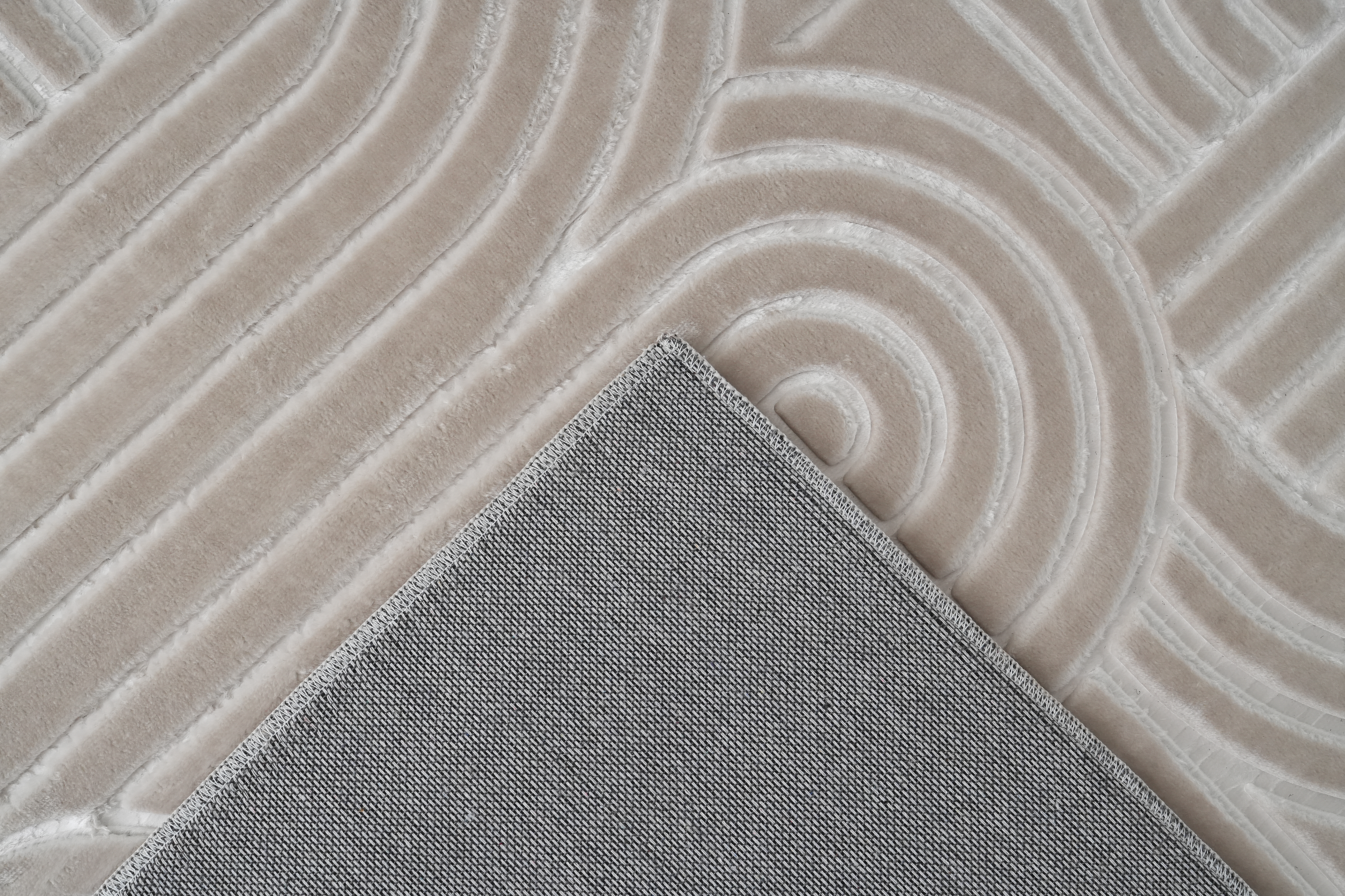 Teppich Calma 125 Beige 80 x 150 cm