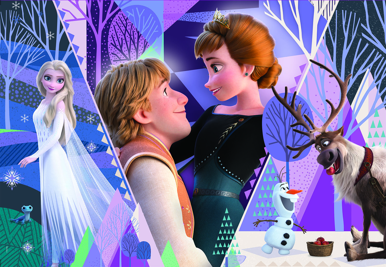 Clementoni Puzzles Clementoni 29309 - 180 Teile Puzzle - Frozen 2/ Die Eiskönigin 2