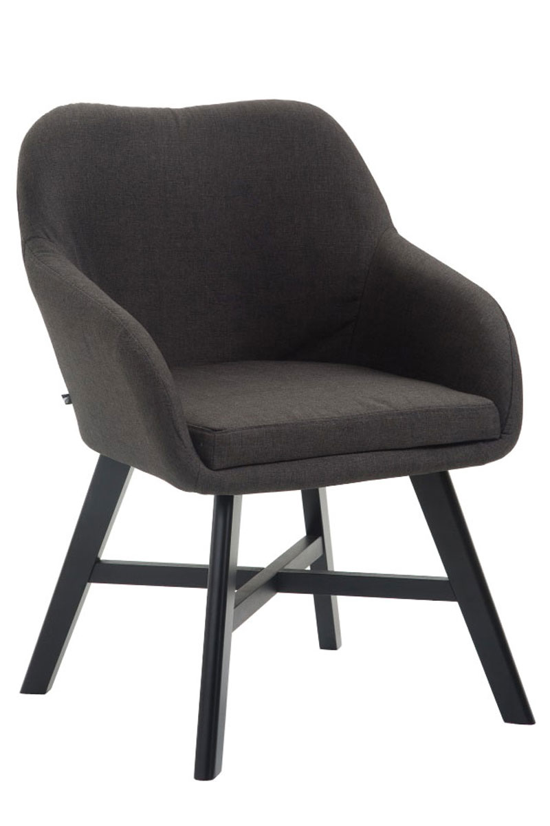 Besucherstuhl Kepler Stoff Schwarz