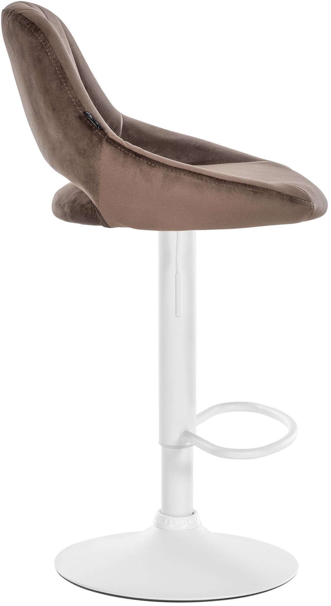 Barhocker Milet Samt weiß