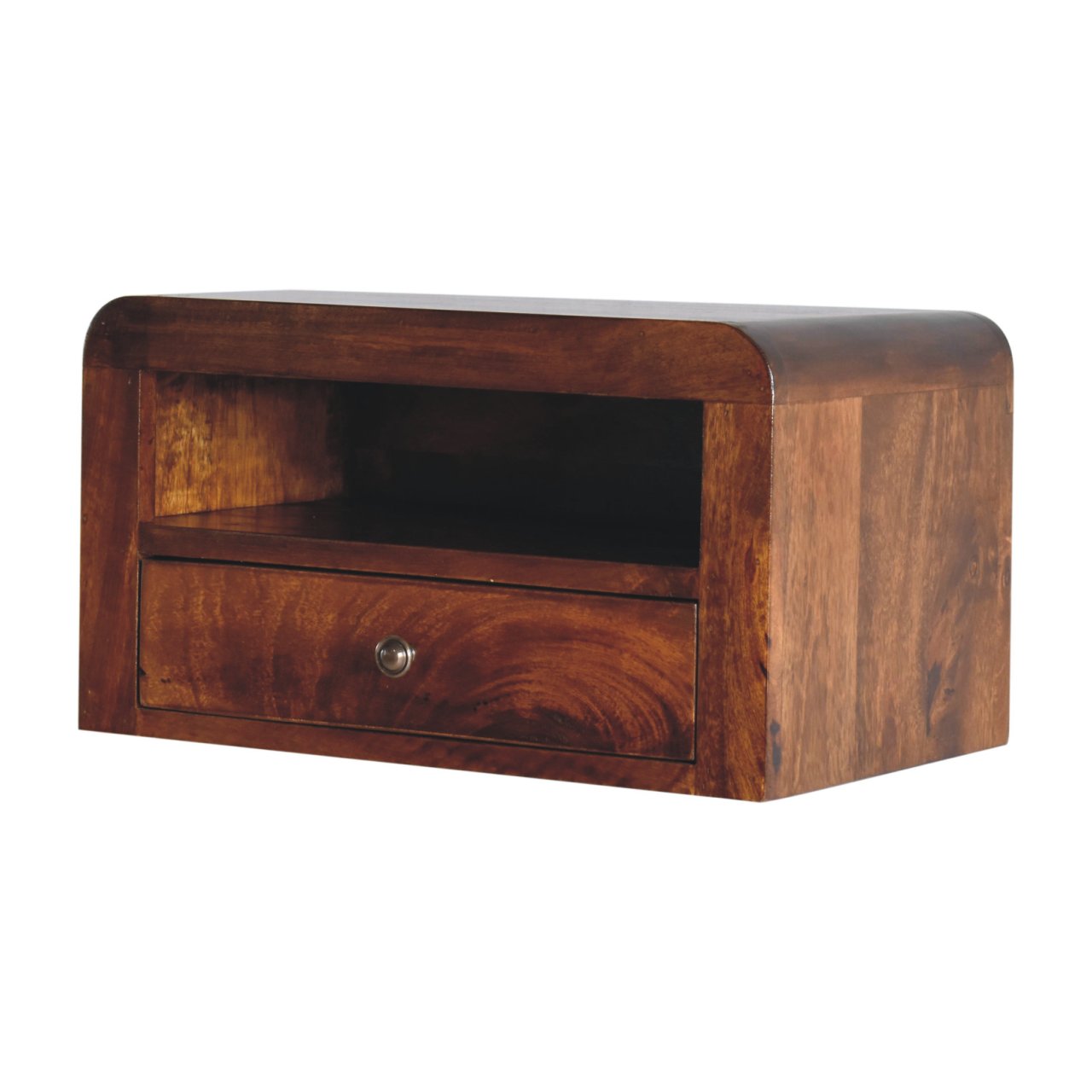 Wandnachttisch „Chunky Chestnut“ mit 1 Schublade