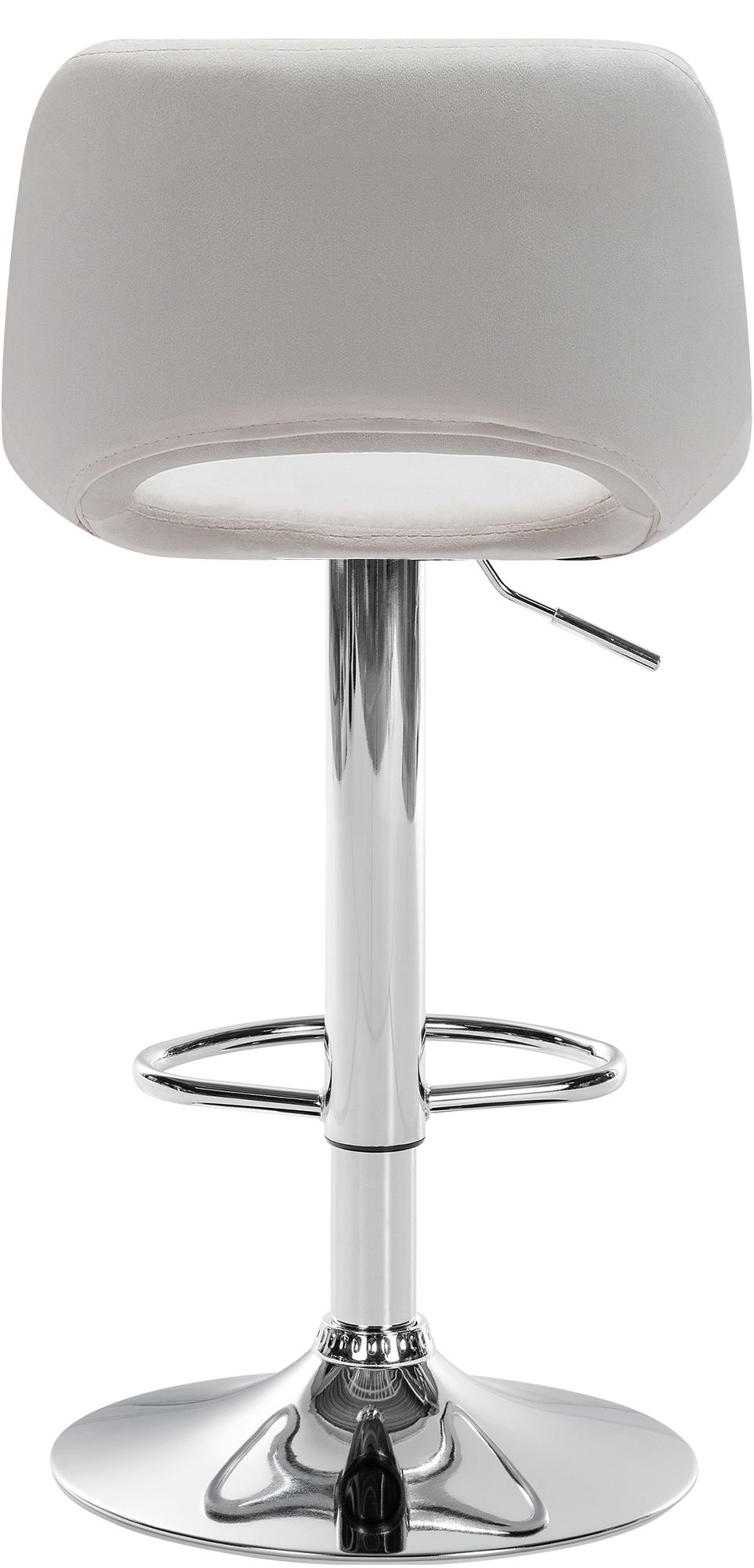 2er Set Barhocker Camden Samt chrom
