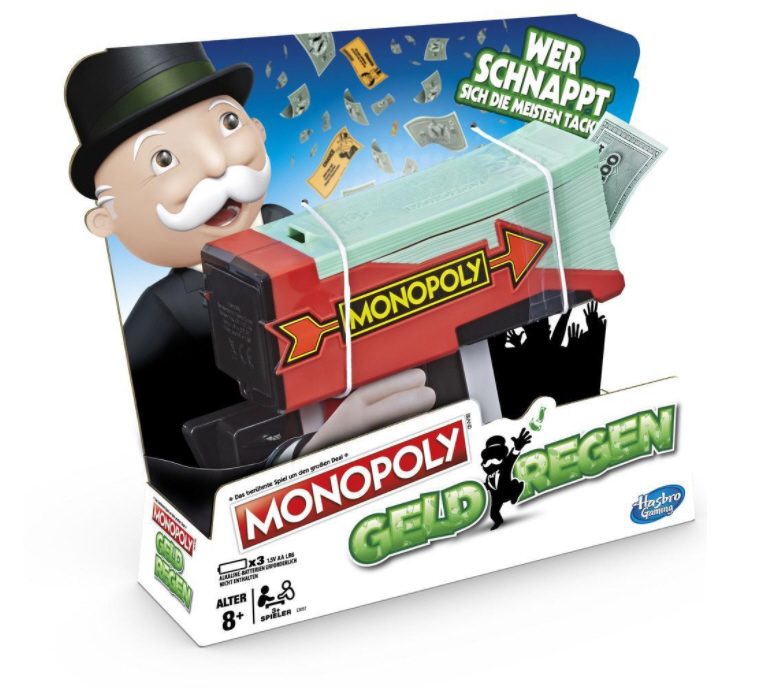 HASBRO Elektronisches Spielzeug Monopoly - Geldregen Cash Grab - Geldblaster