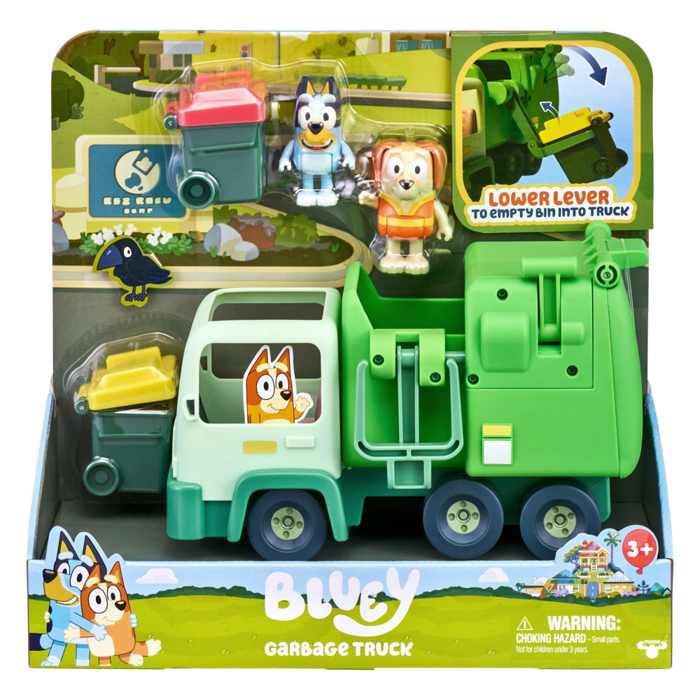 Moose Toys Sammel- & Spielfiguren Bluey - Müllwagen - Spielset mit Zubehör