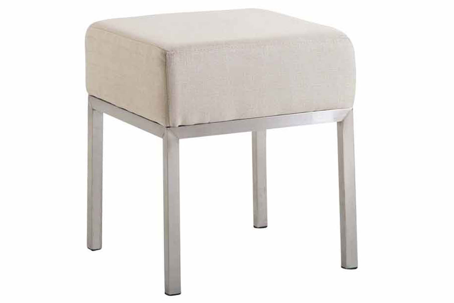 Sitzhocker Newton Stoff edelstahl
