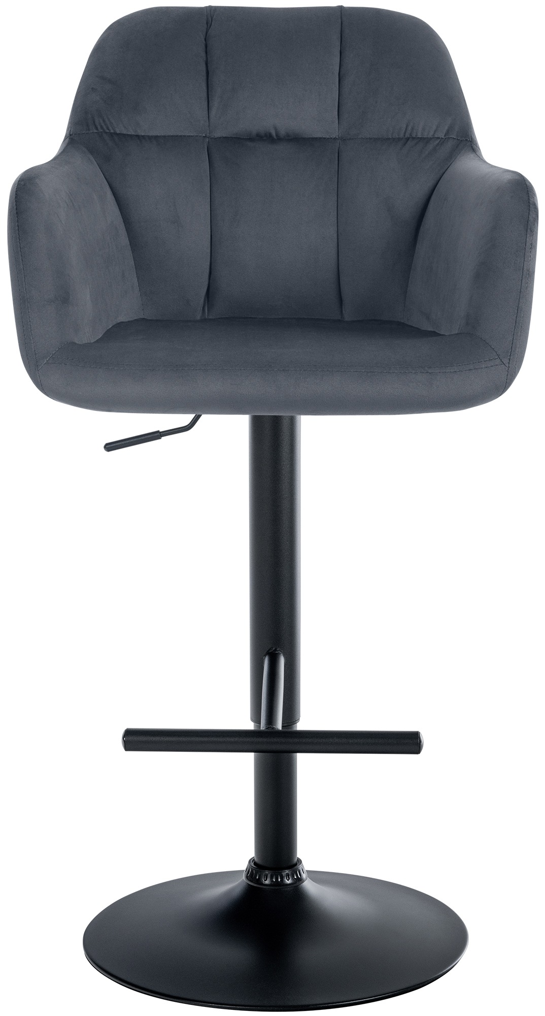 Barhocker Natoma Samt schwarz